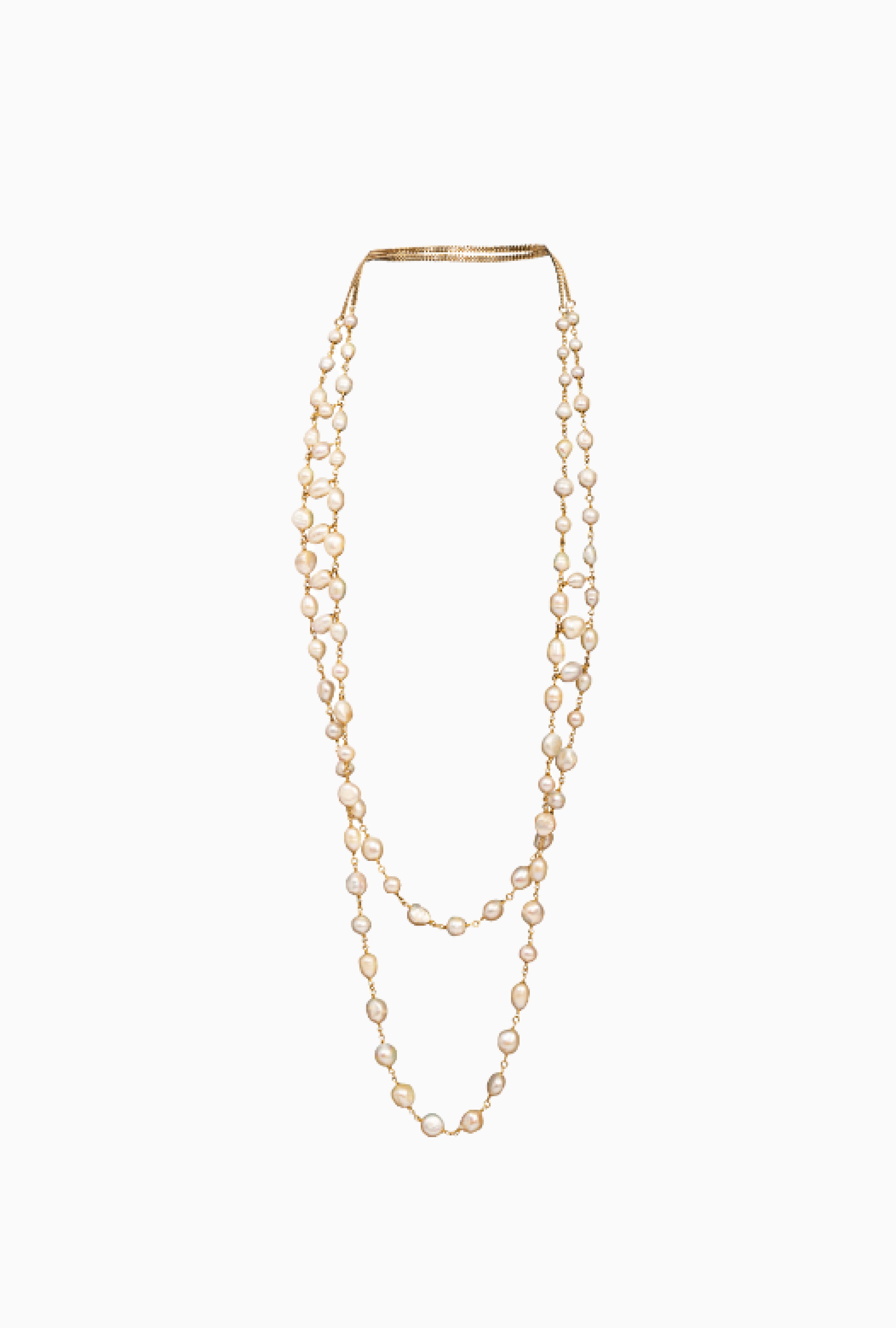 Sautoir Pop Corn Blanc