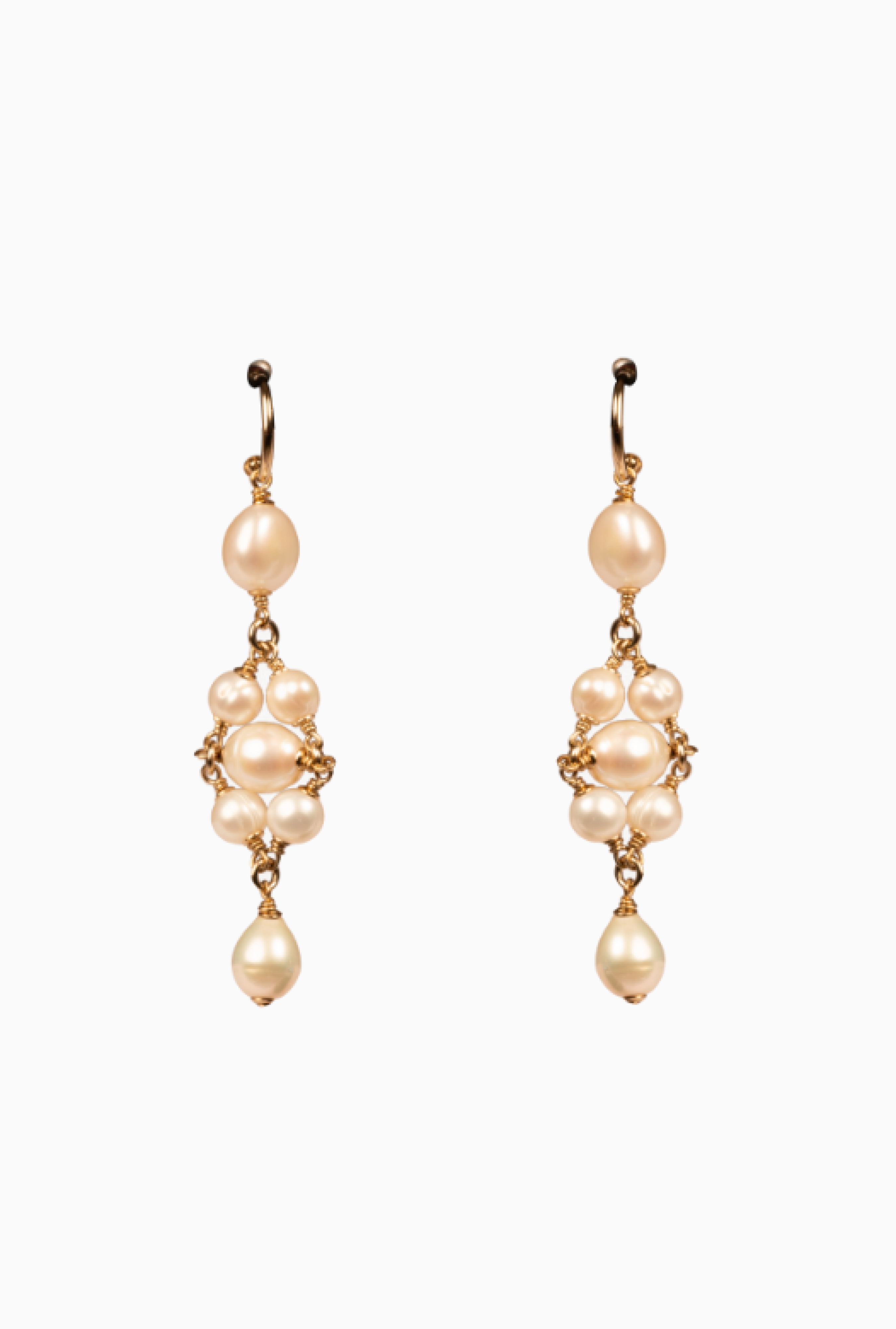 Boucles D'oreilles Pop Corn Motif Blanc