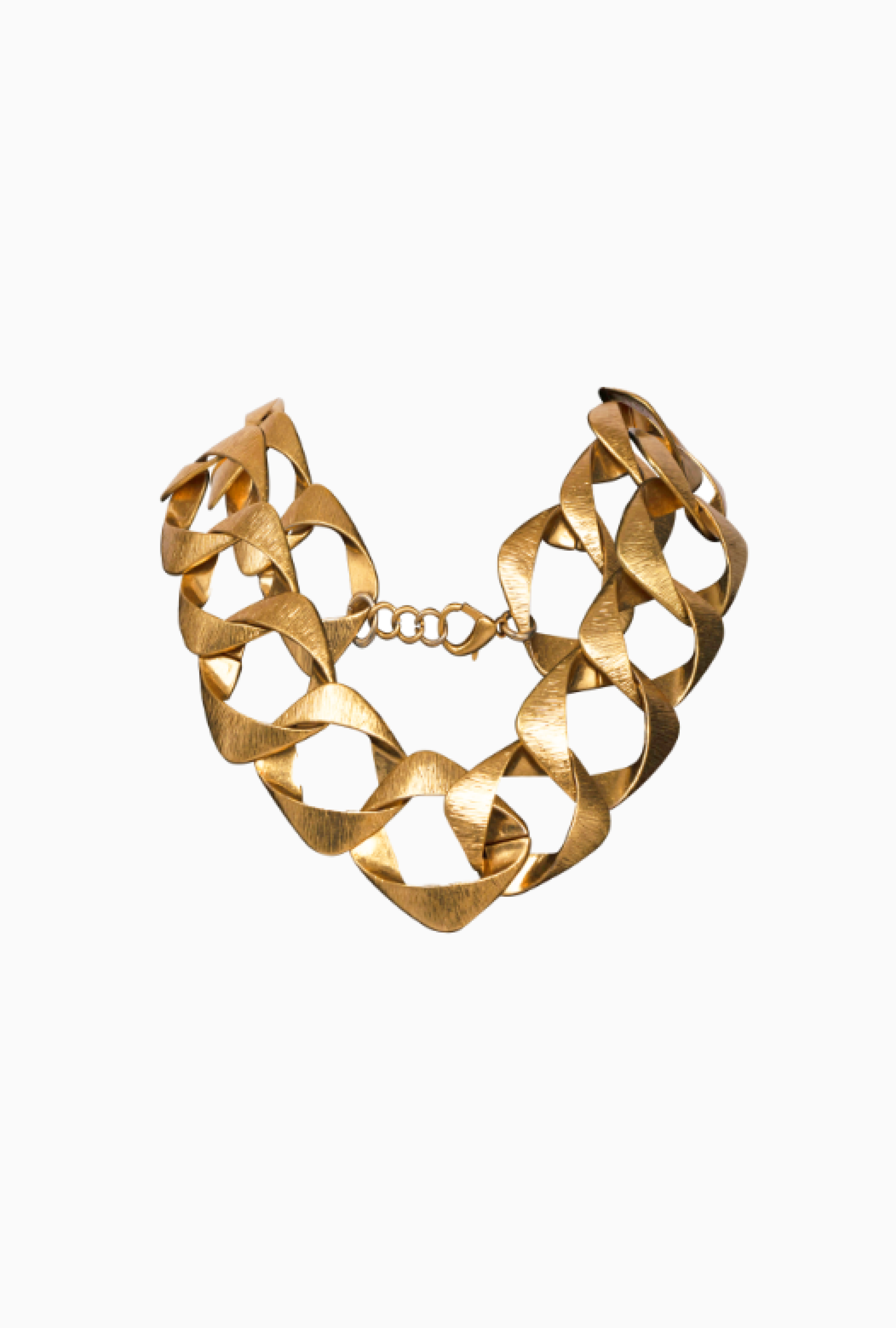 Collier Anneaux Dore