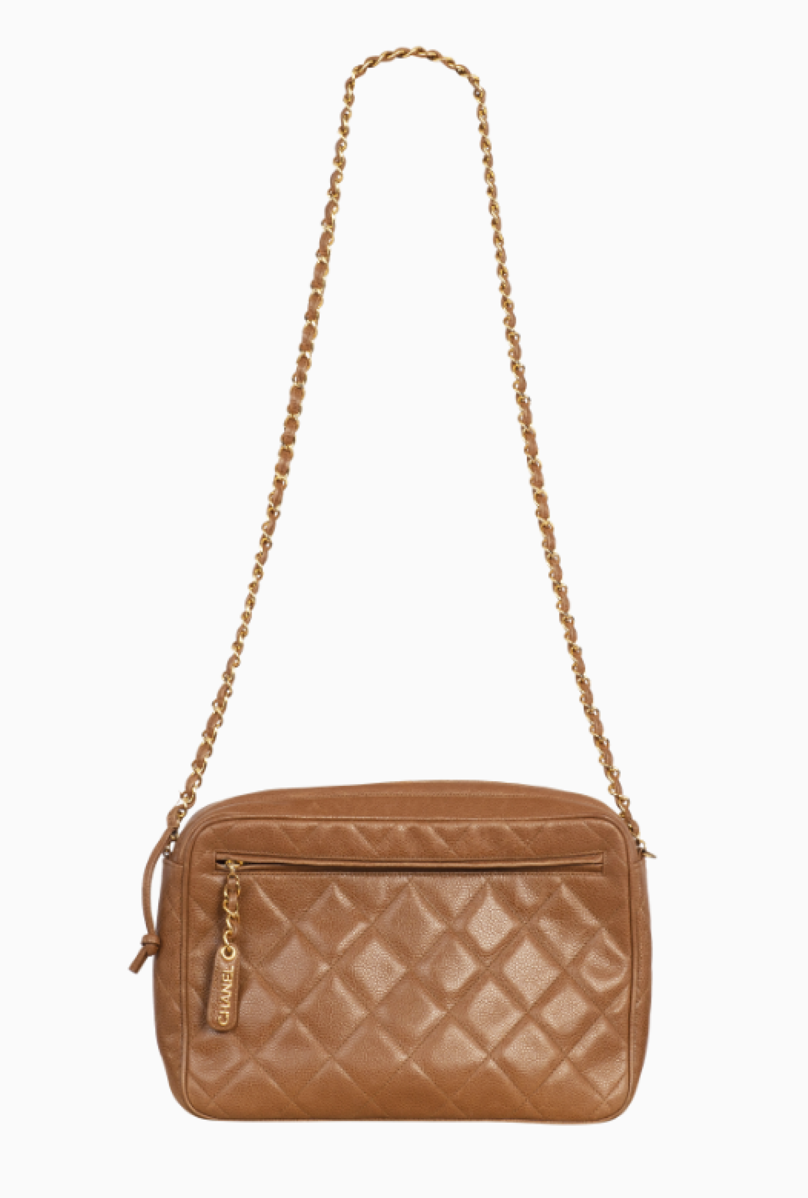 Sac Camera Vintage Cuir 80's