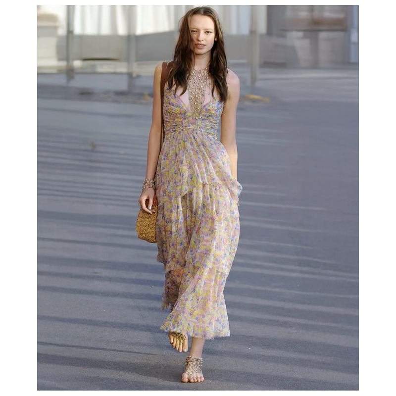 Robe Chanel Polka Dot Multicolore