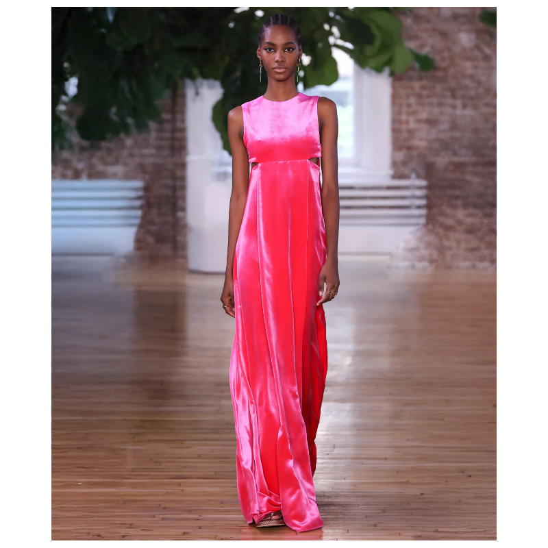 Robe Valentino Brilliant Pink Velvet