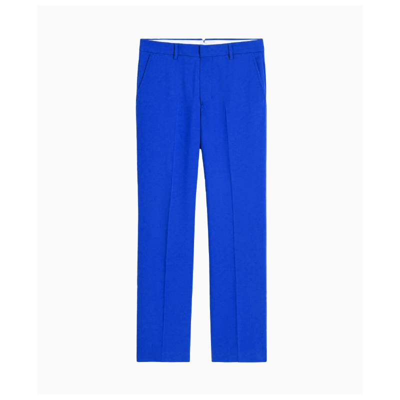 Pantalon Smoking Bleu Electrique