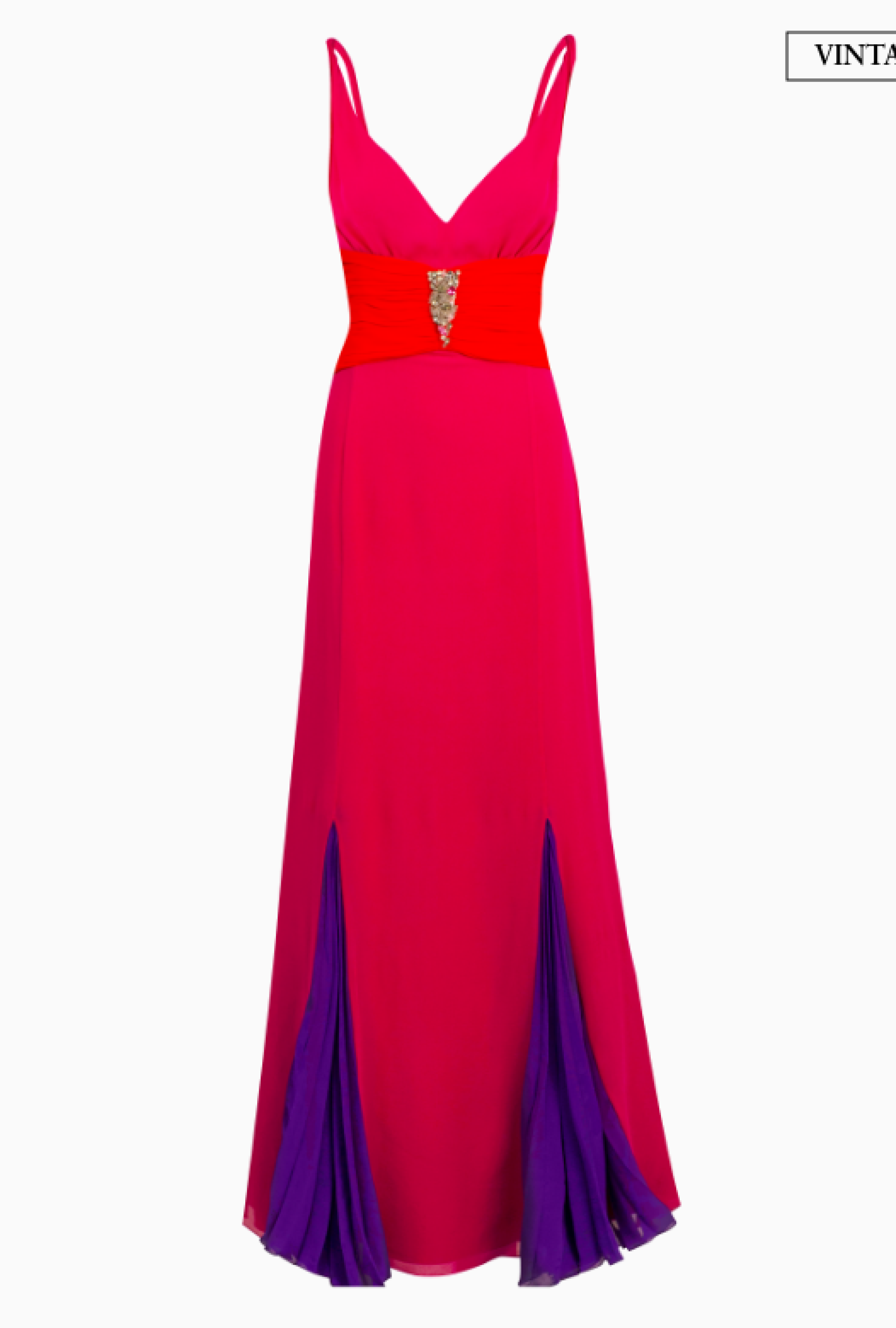 Robe Drapée Bicolor