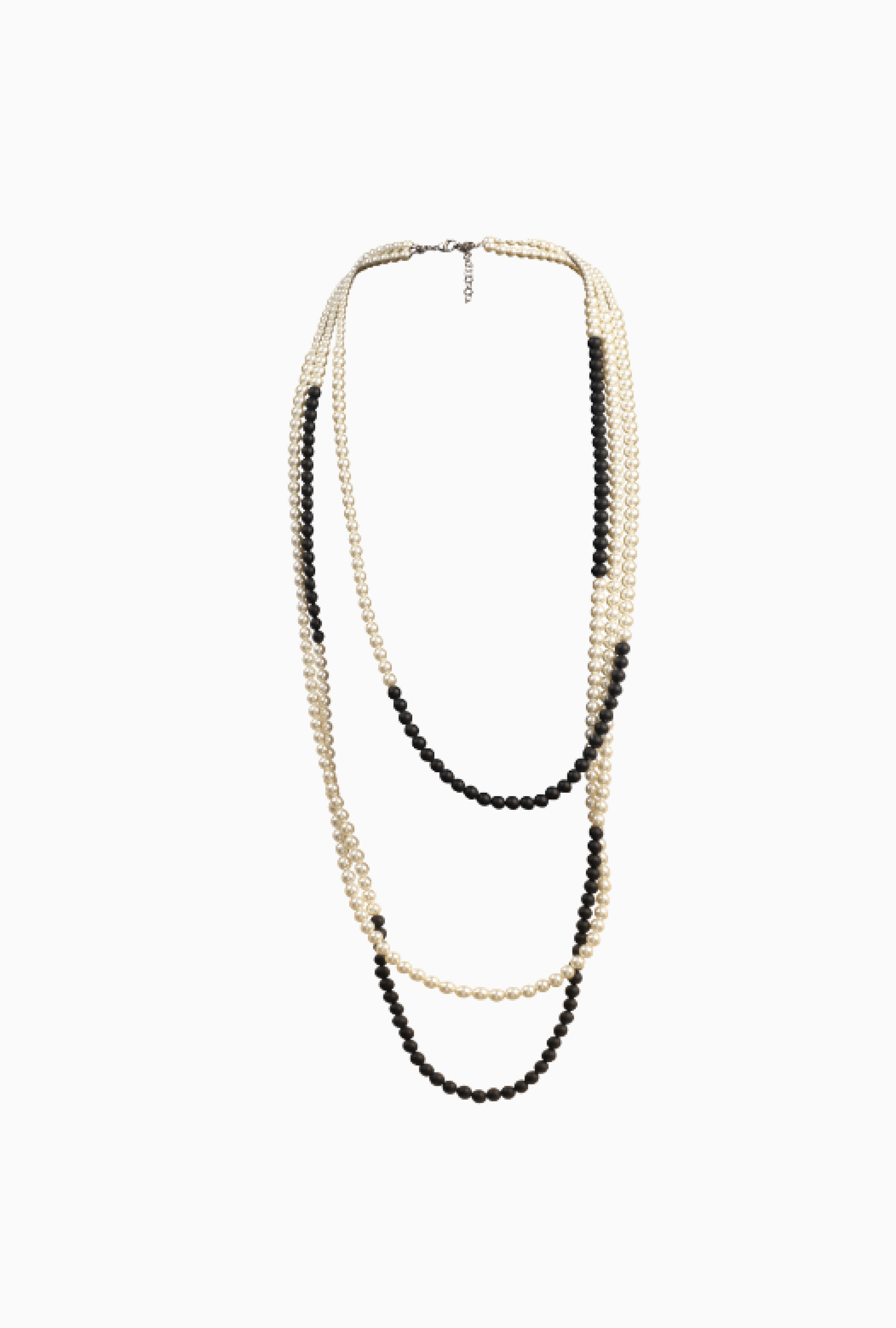 Sautoir Pop Corn Black & White