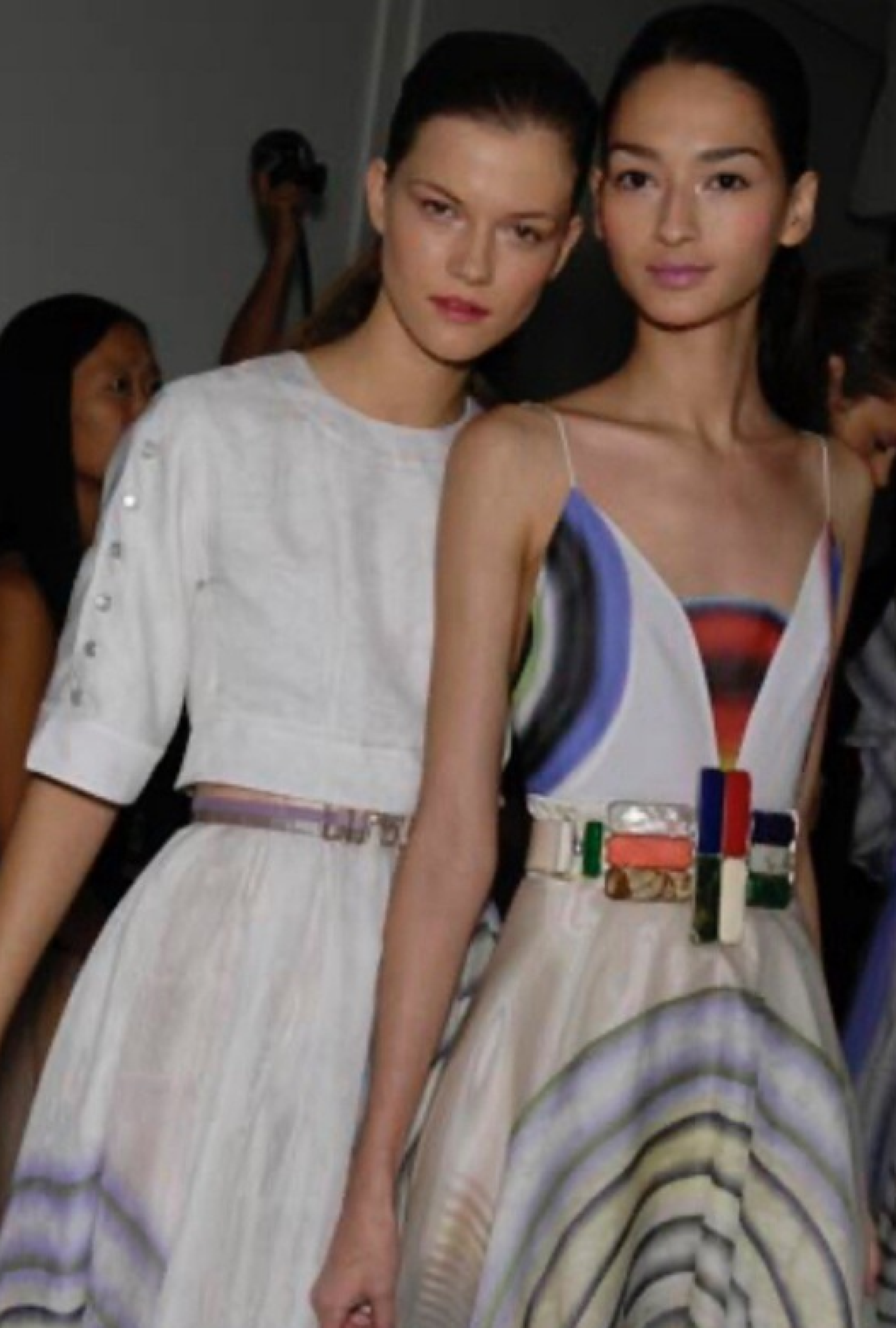 Robe Abstract Circle Print SS2008 by Karl Lagerfield