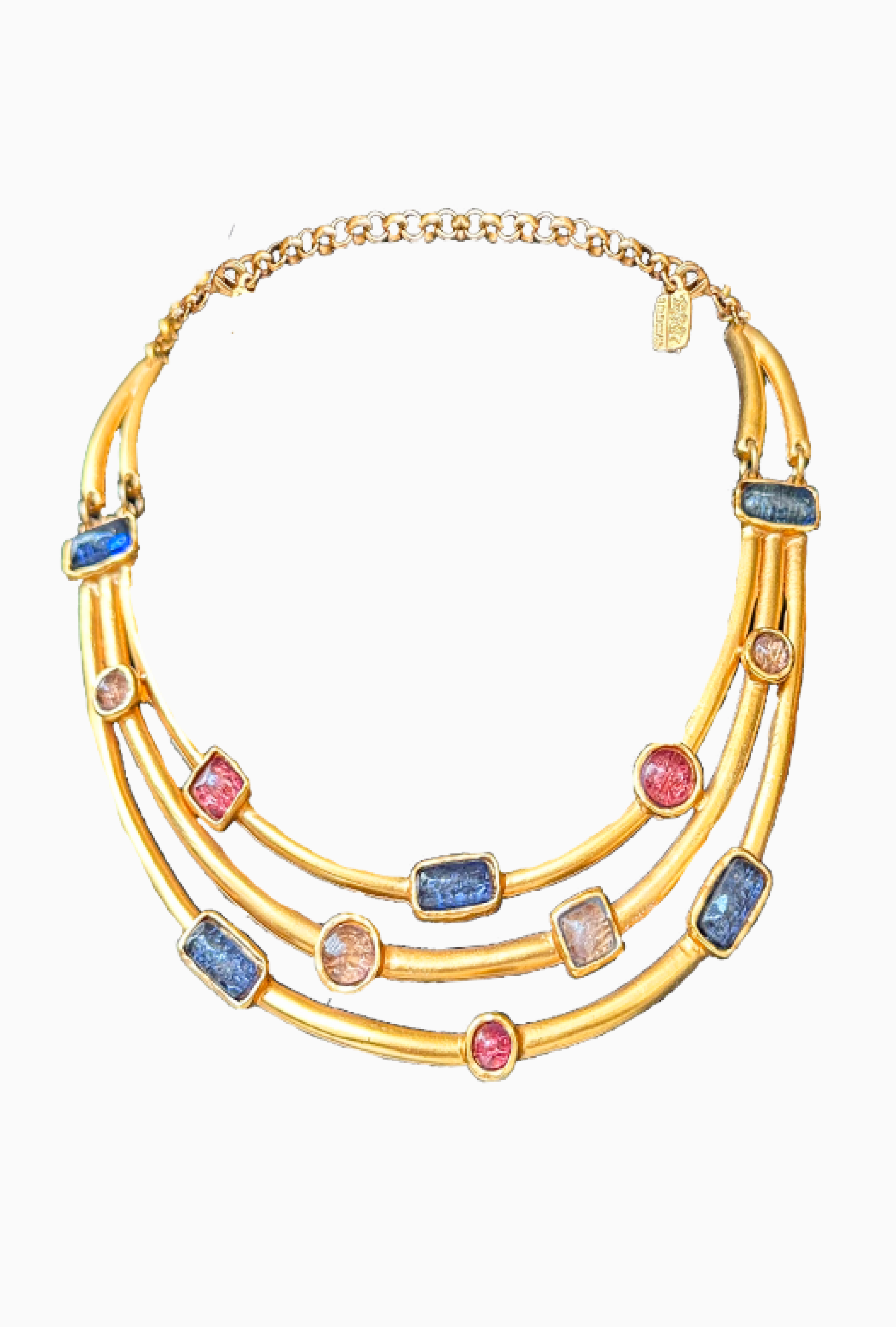 Collier Trio De Pierres