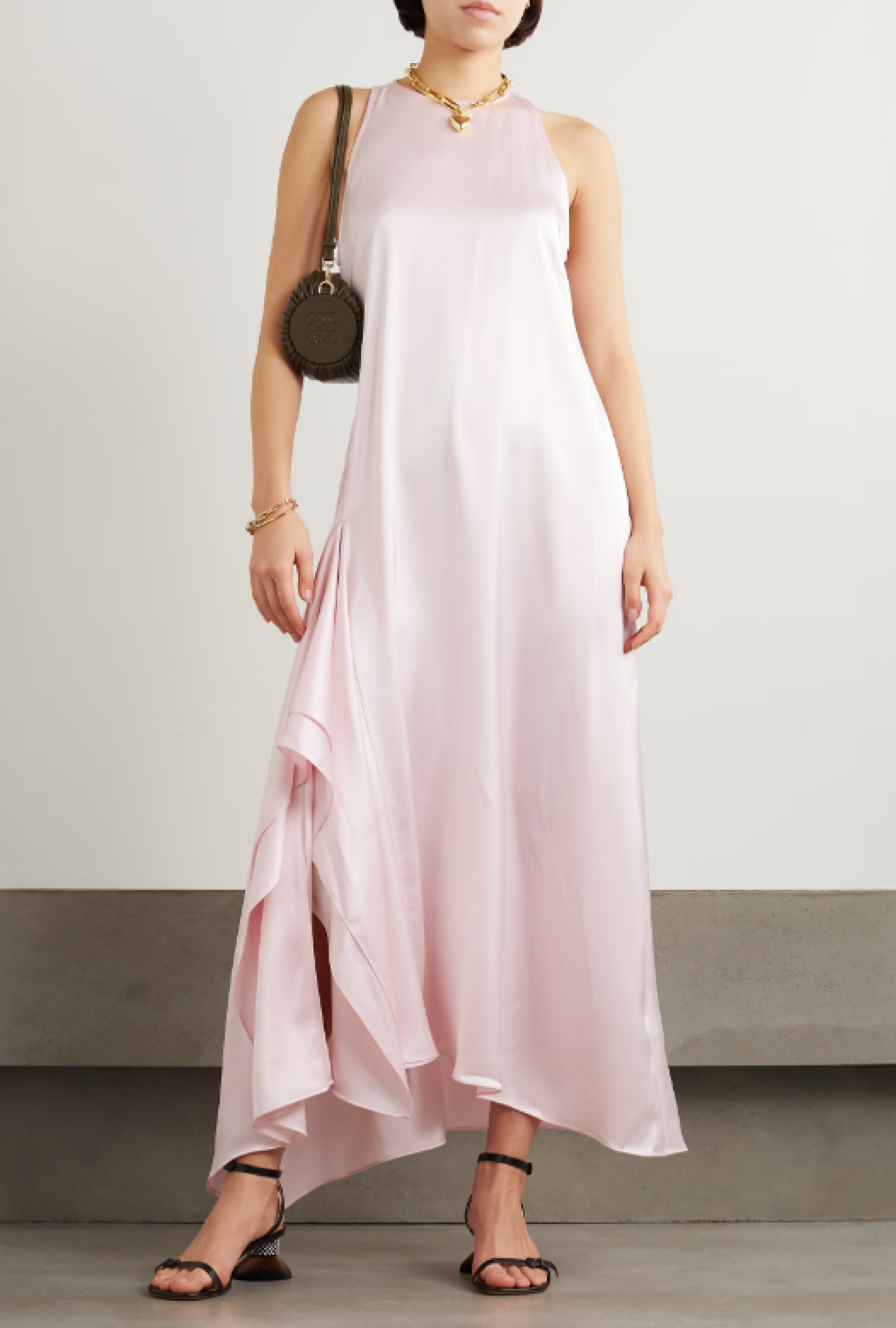 Robe Duchesse Satin Rose