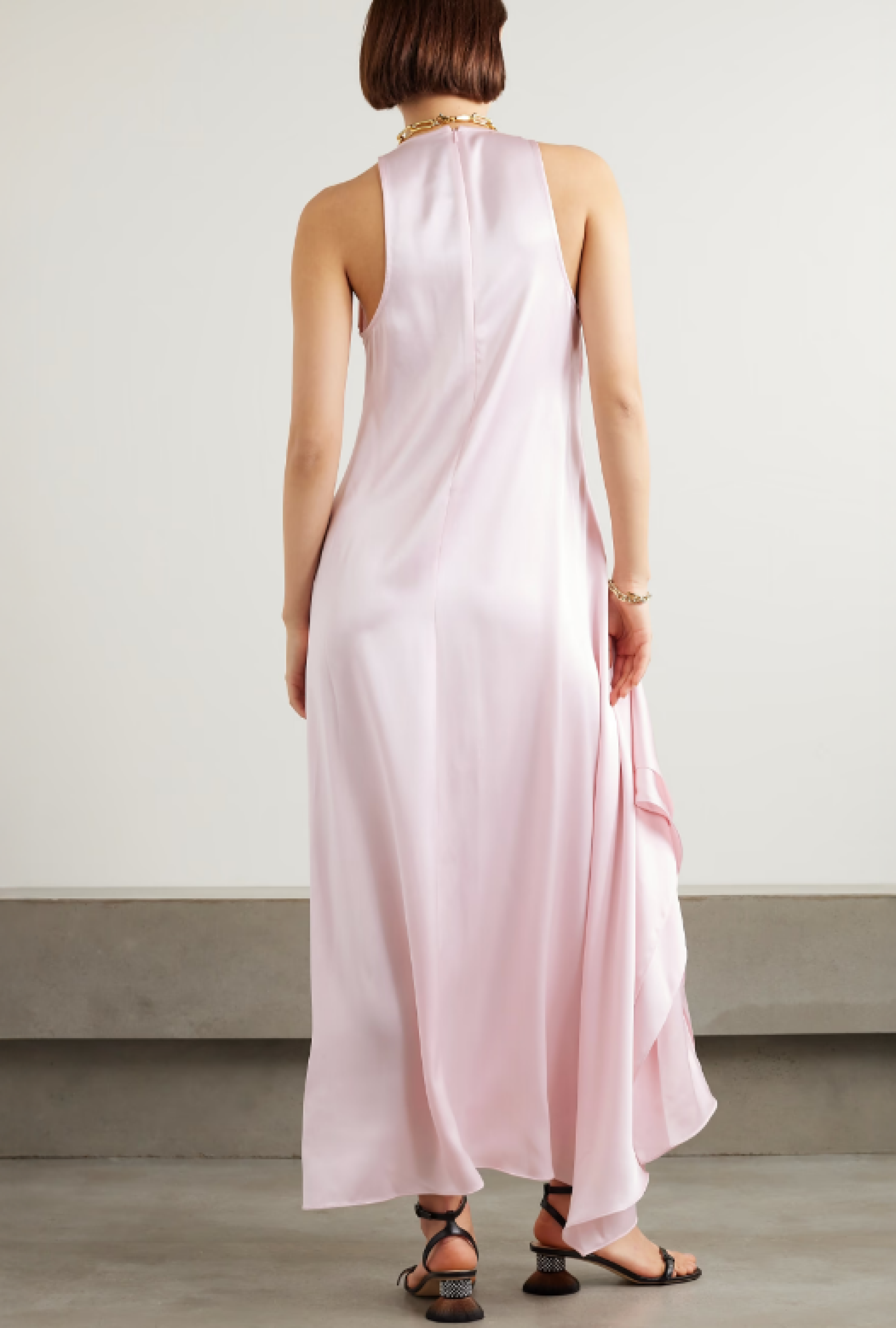 Robe Duchesse Satin Rose