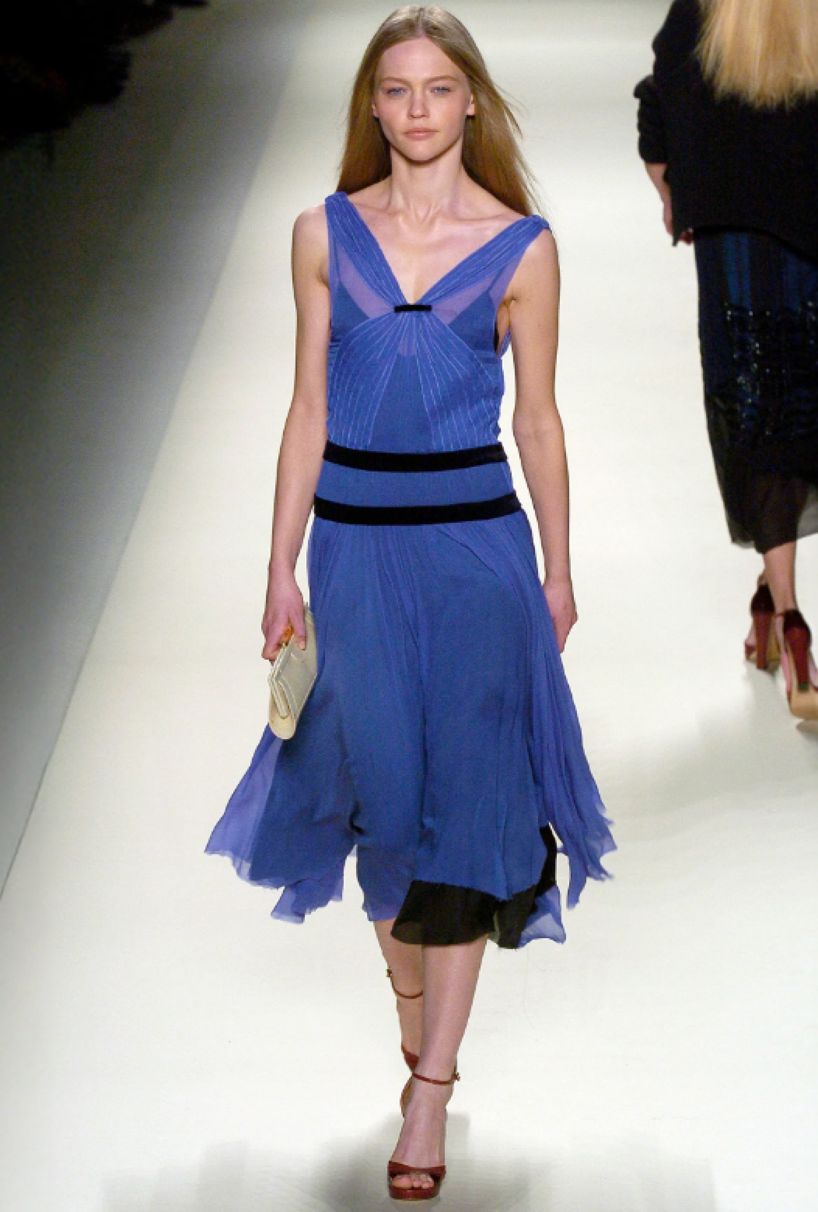 Robe Mousseline Indigo FW2005 par Phoebe Philo