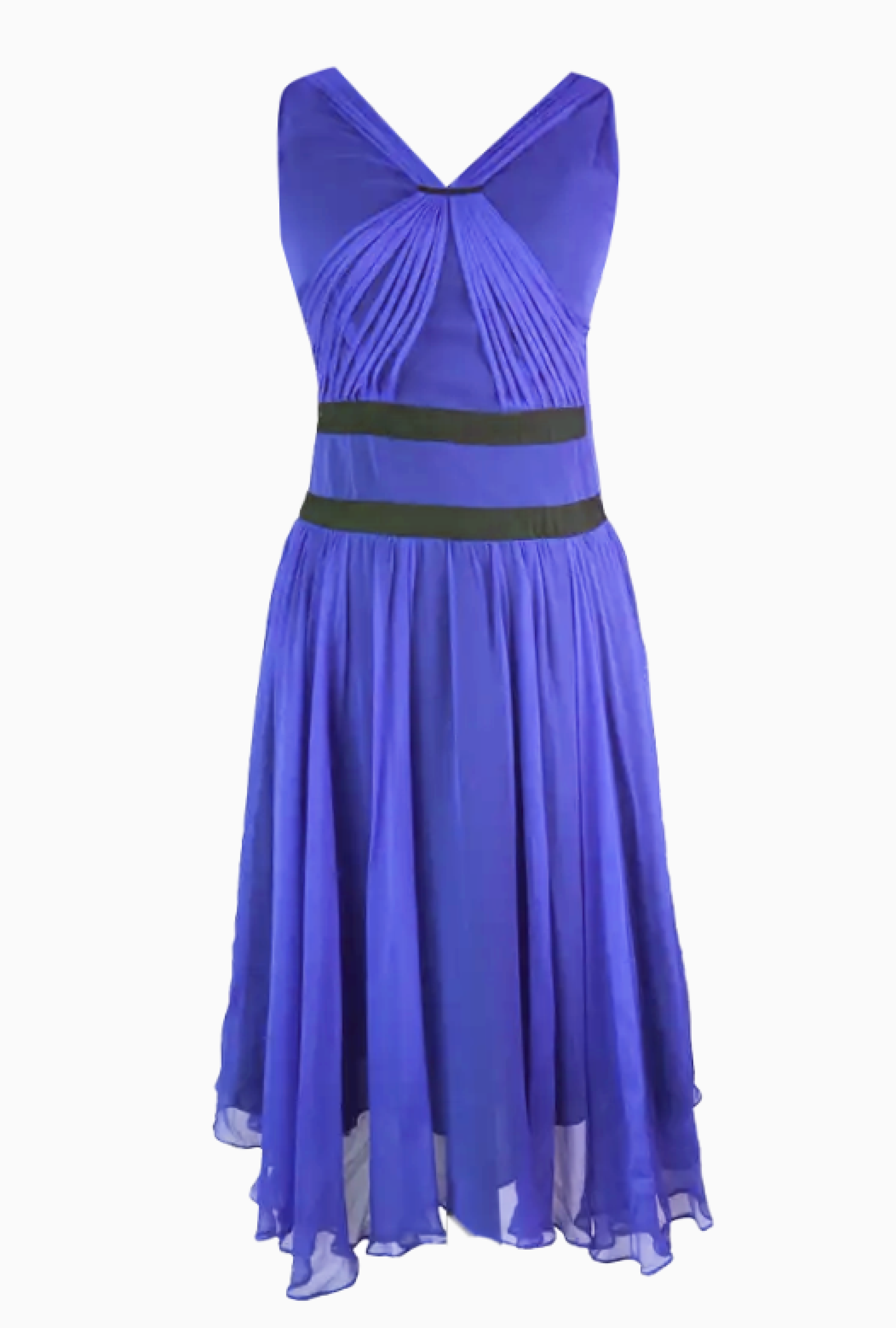 Robe Mousseline Indigo FW2005 par Phoebe Philo