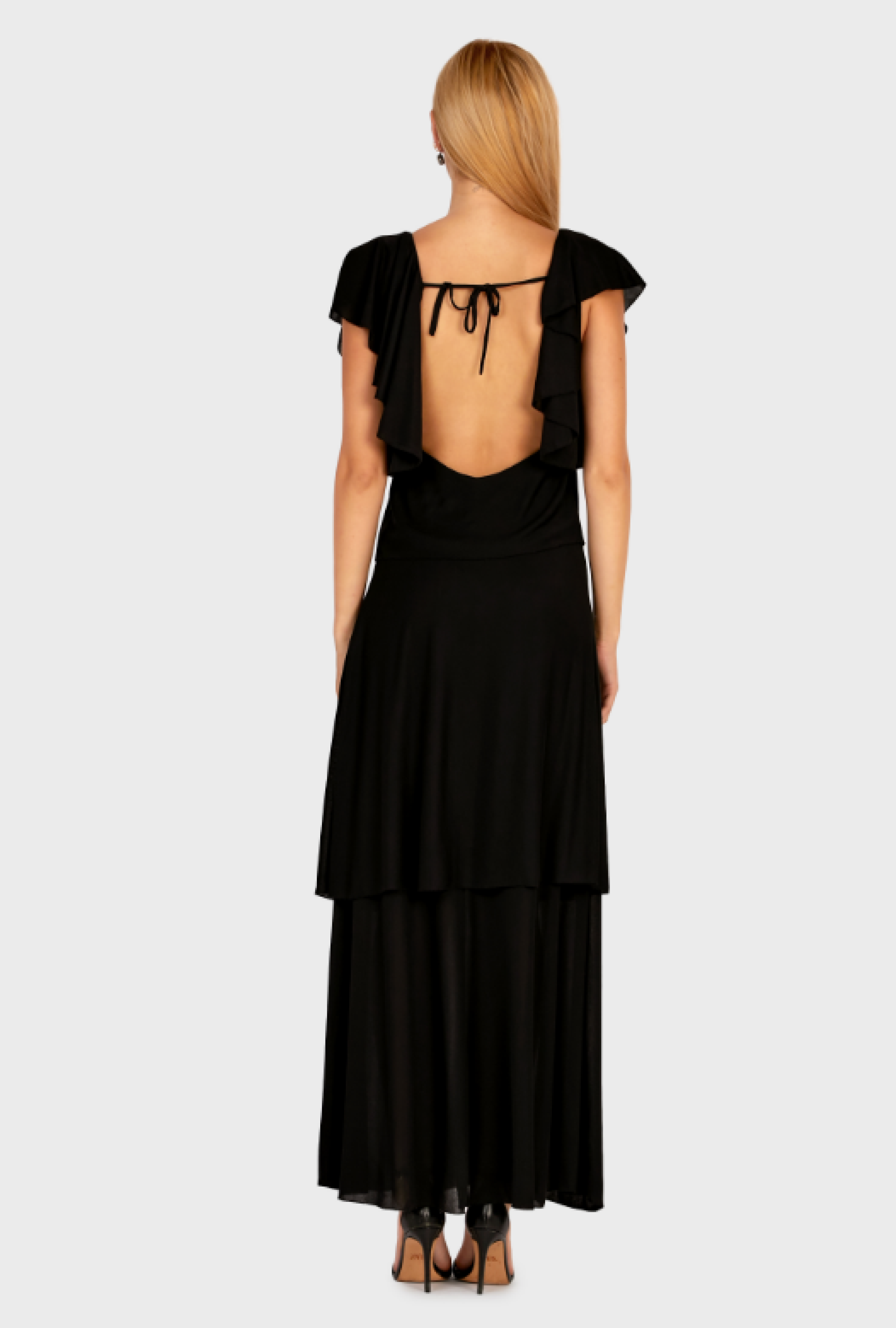 Robe Dos Nu à Volant