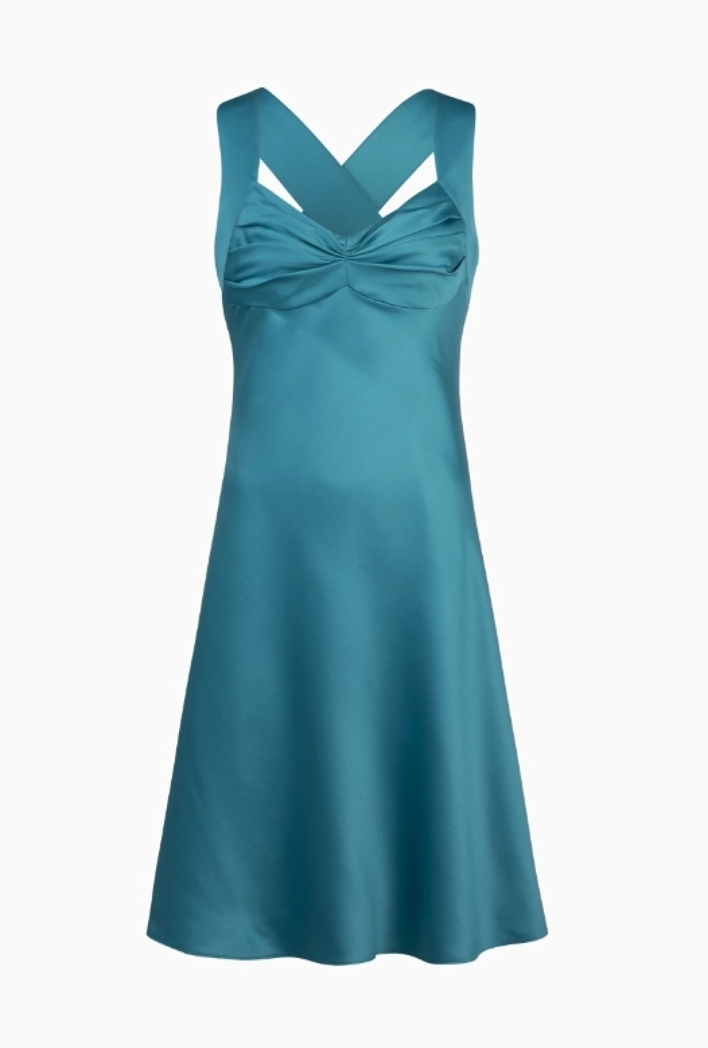 Robe Drapé Bleu Ciel