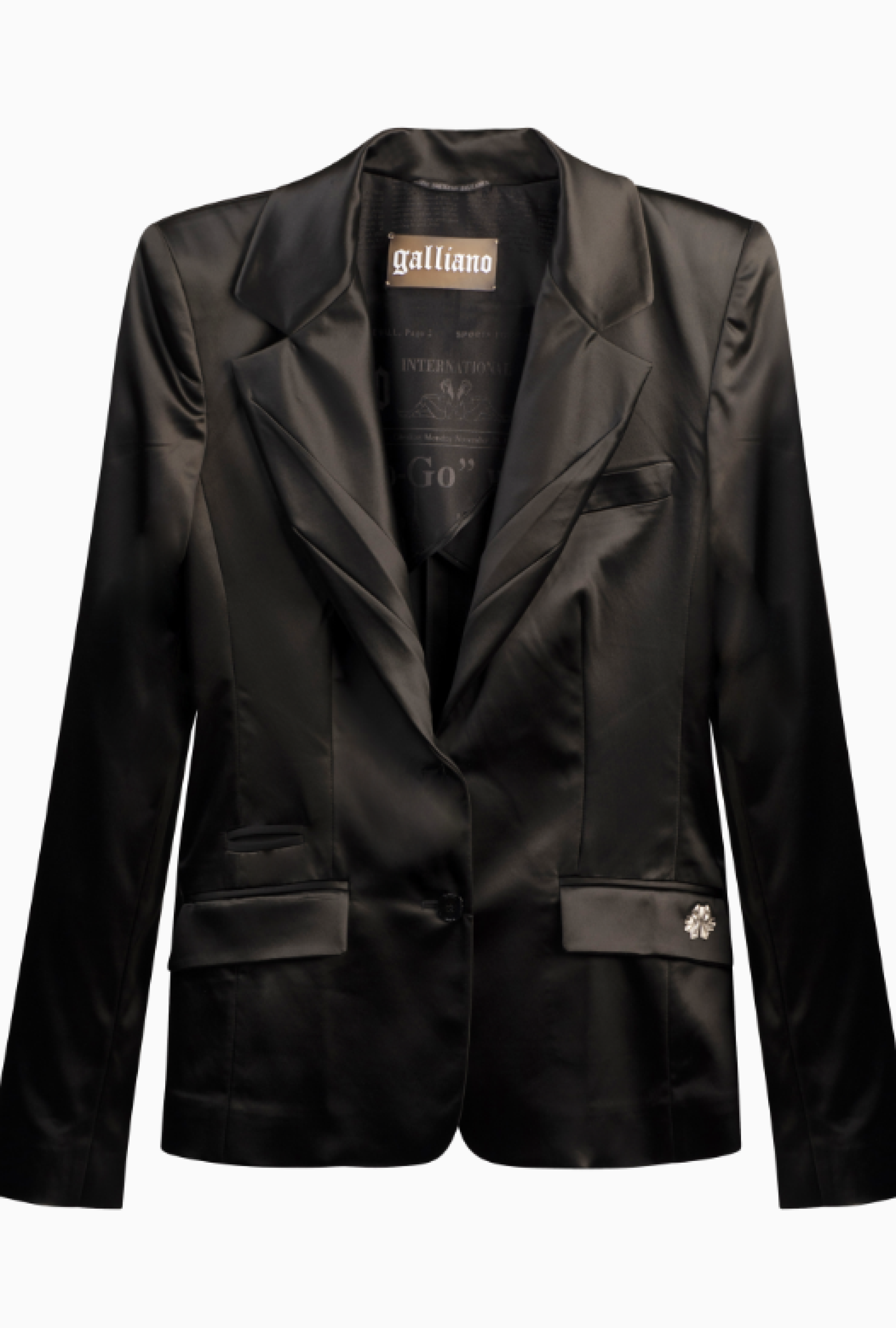 Veste Satin Noir
