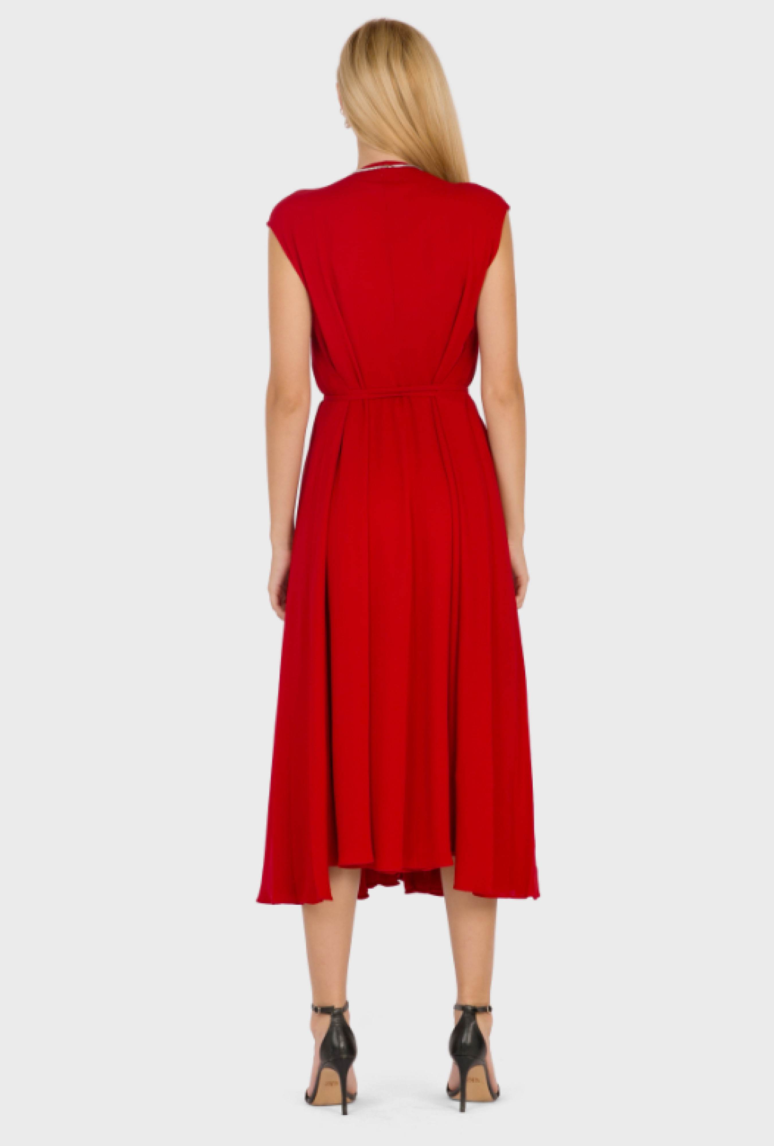 Robe Drapé Red