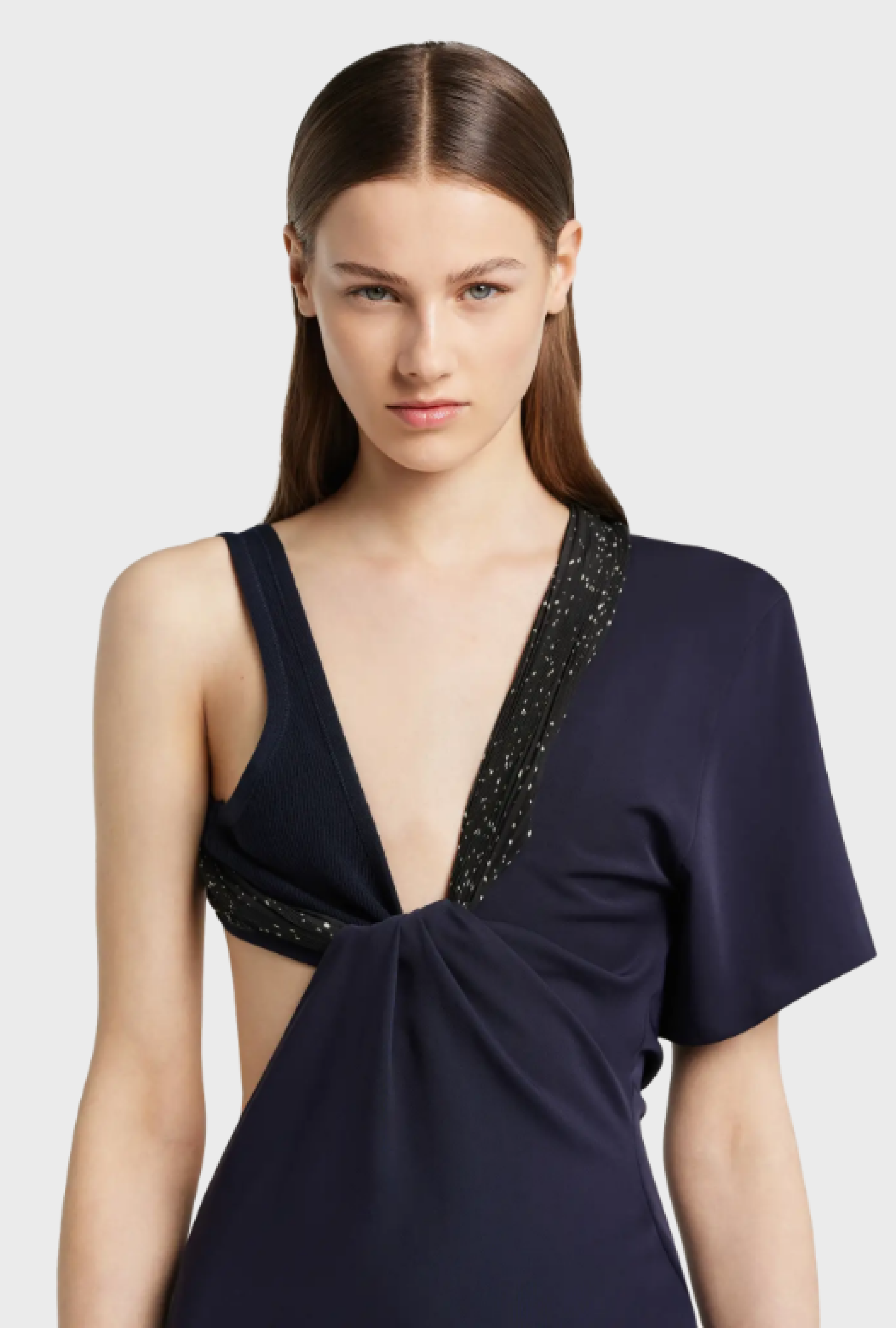 Robe Twist Asymetrical Navy