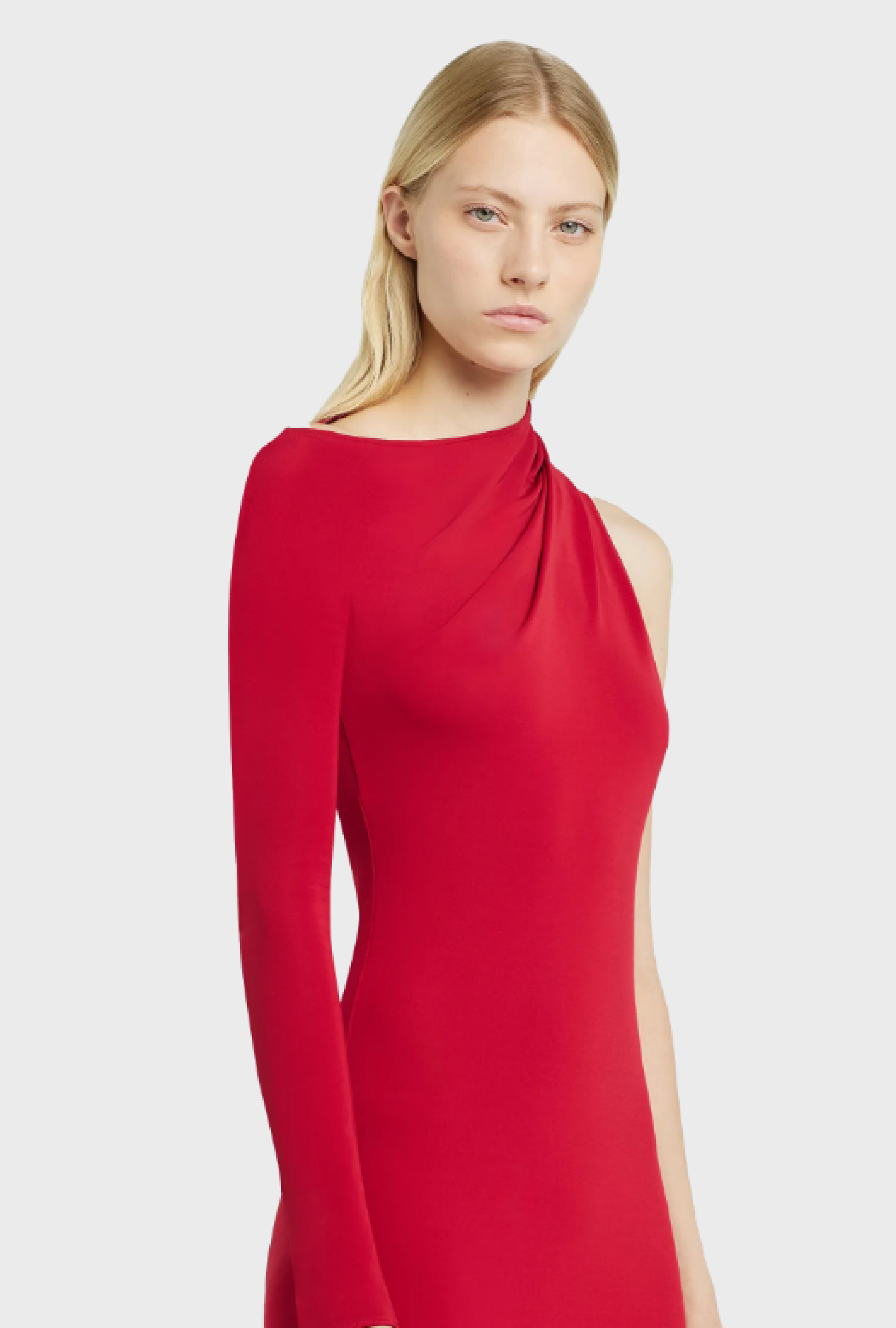 Robe One Shoulder Red