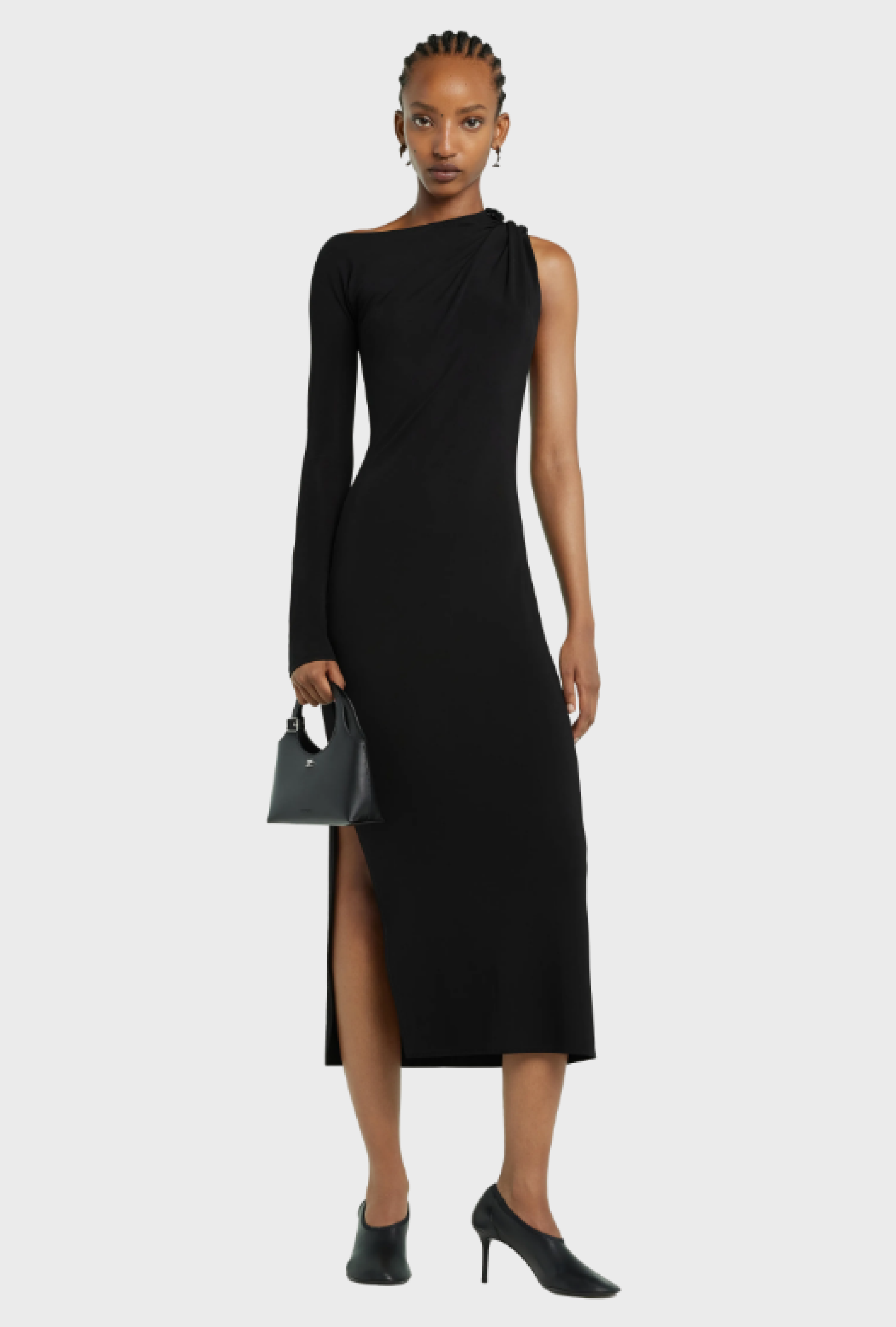 Robe One Shoulder Black