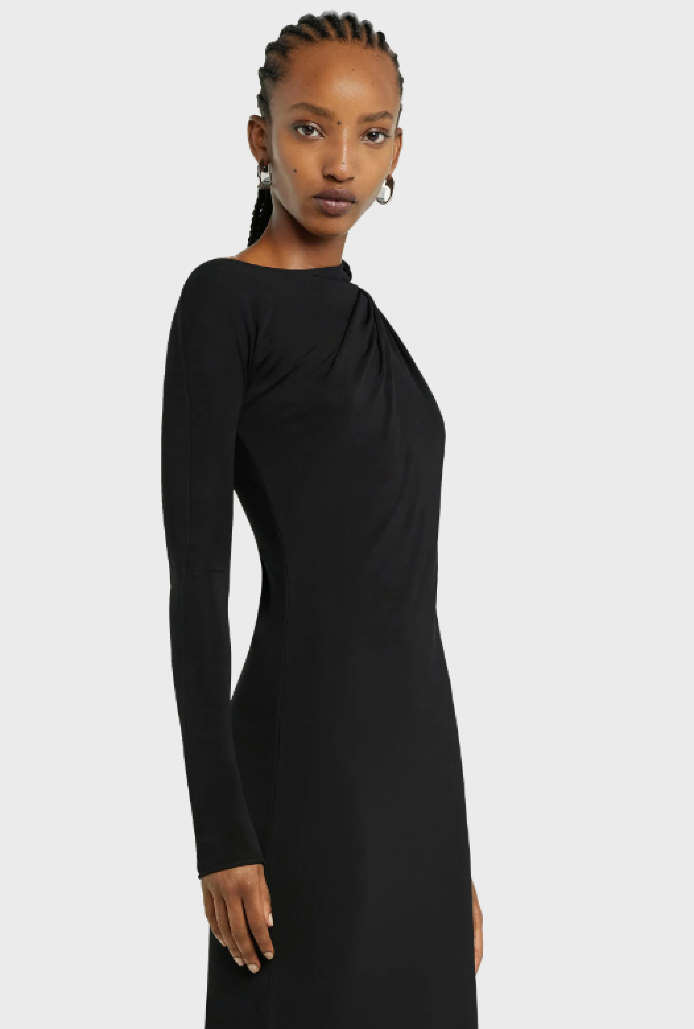 Robe One Shoulder Black