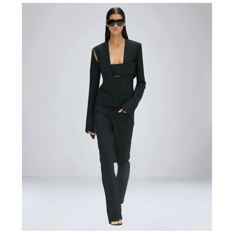 Bas Heritage Stretch Wool Black