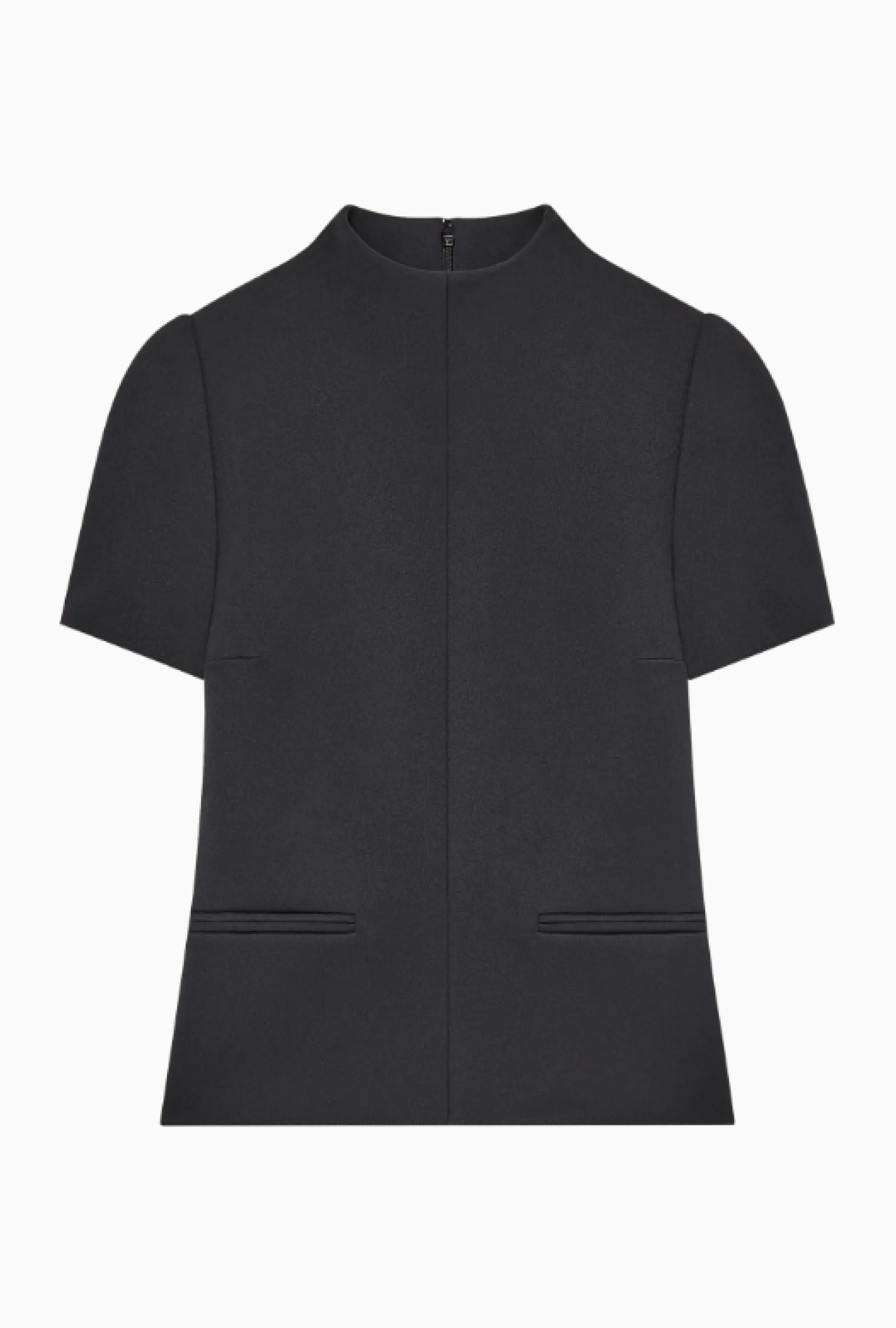 Top Zipped Twill Black