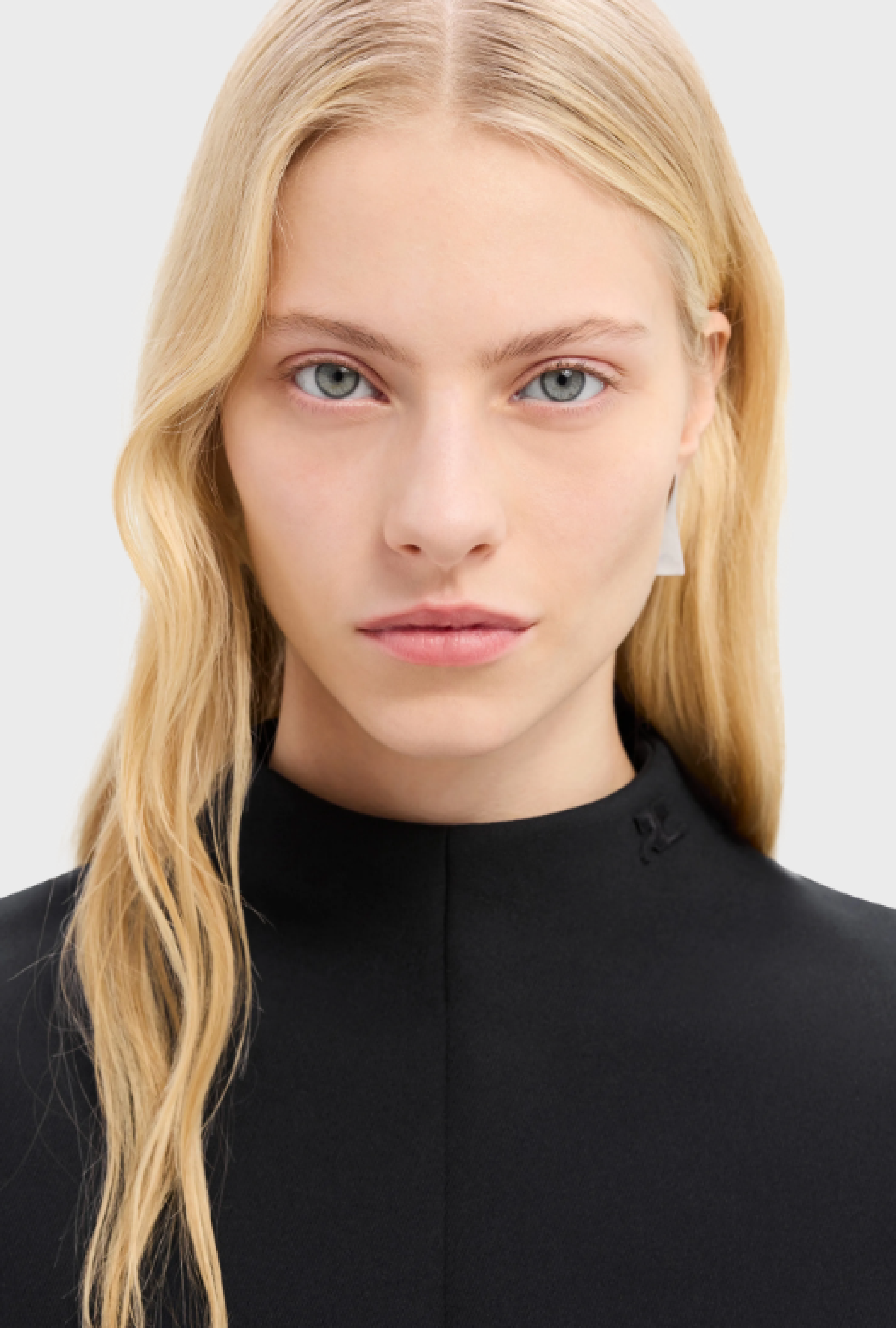 Top Zipped Twill Black