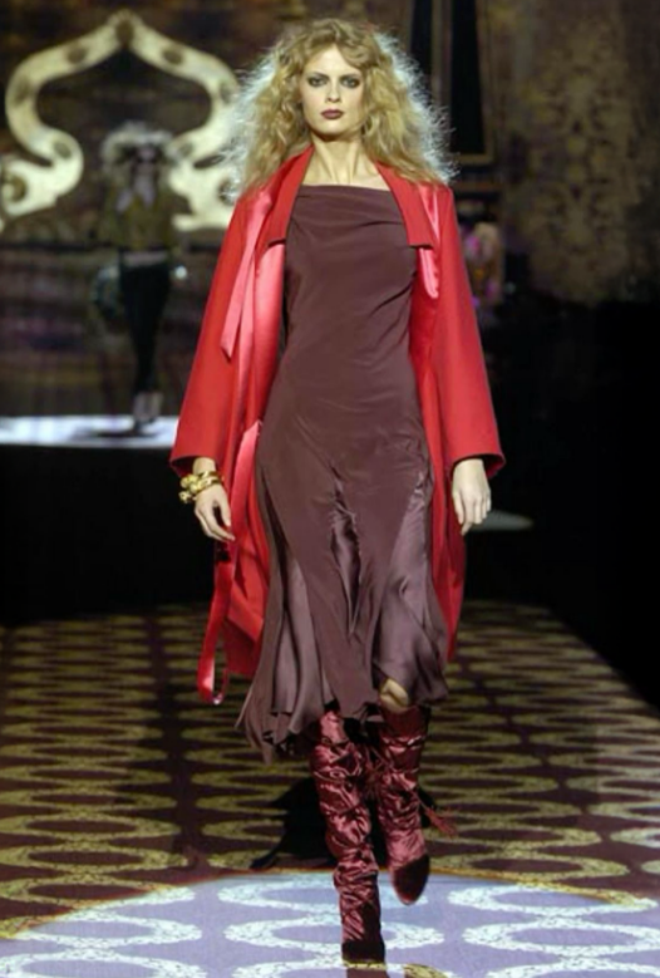 Robe Silk Bias Cut Black FW 2004