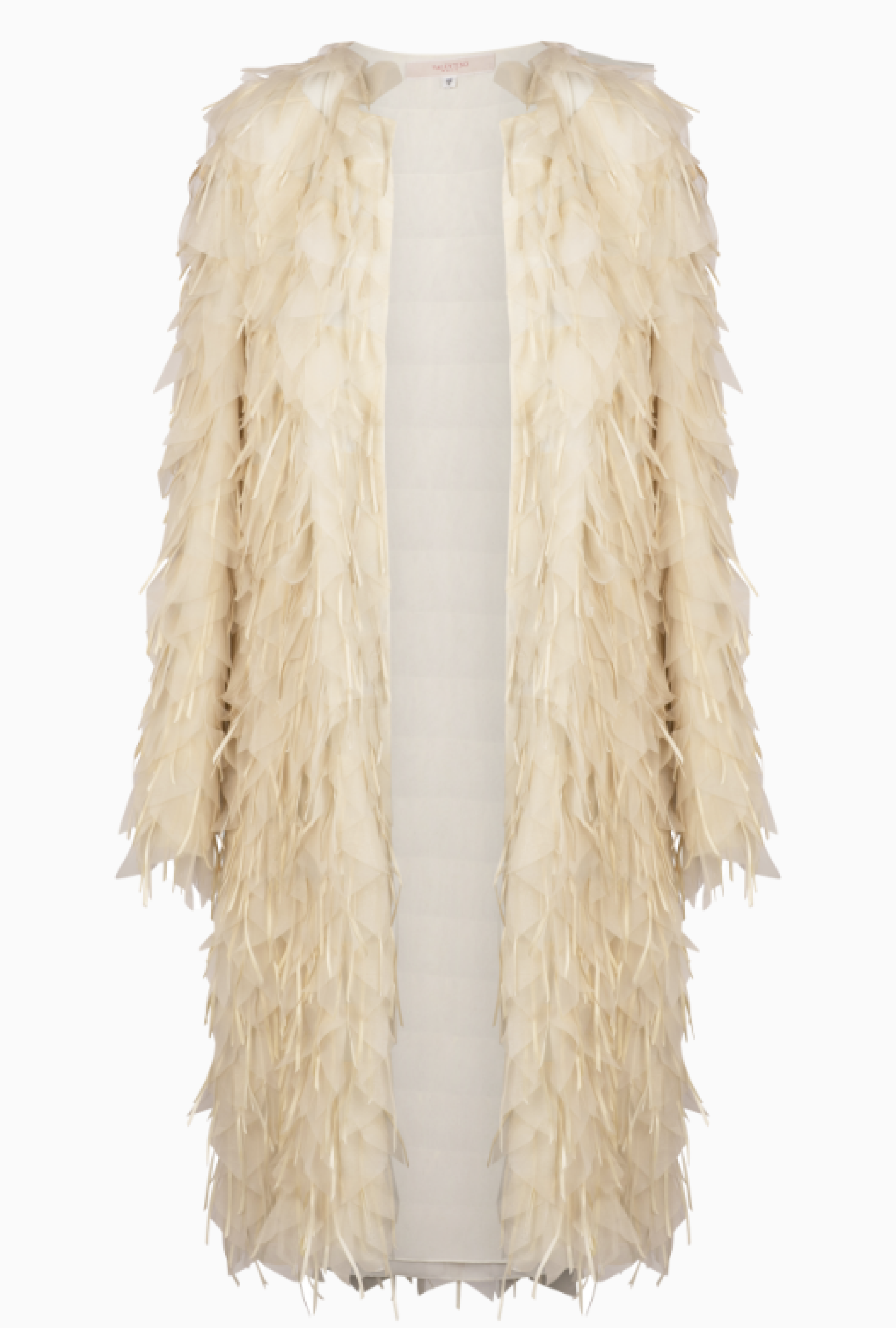 Cape Plumes Organza Circa 1993 Haute Couture