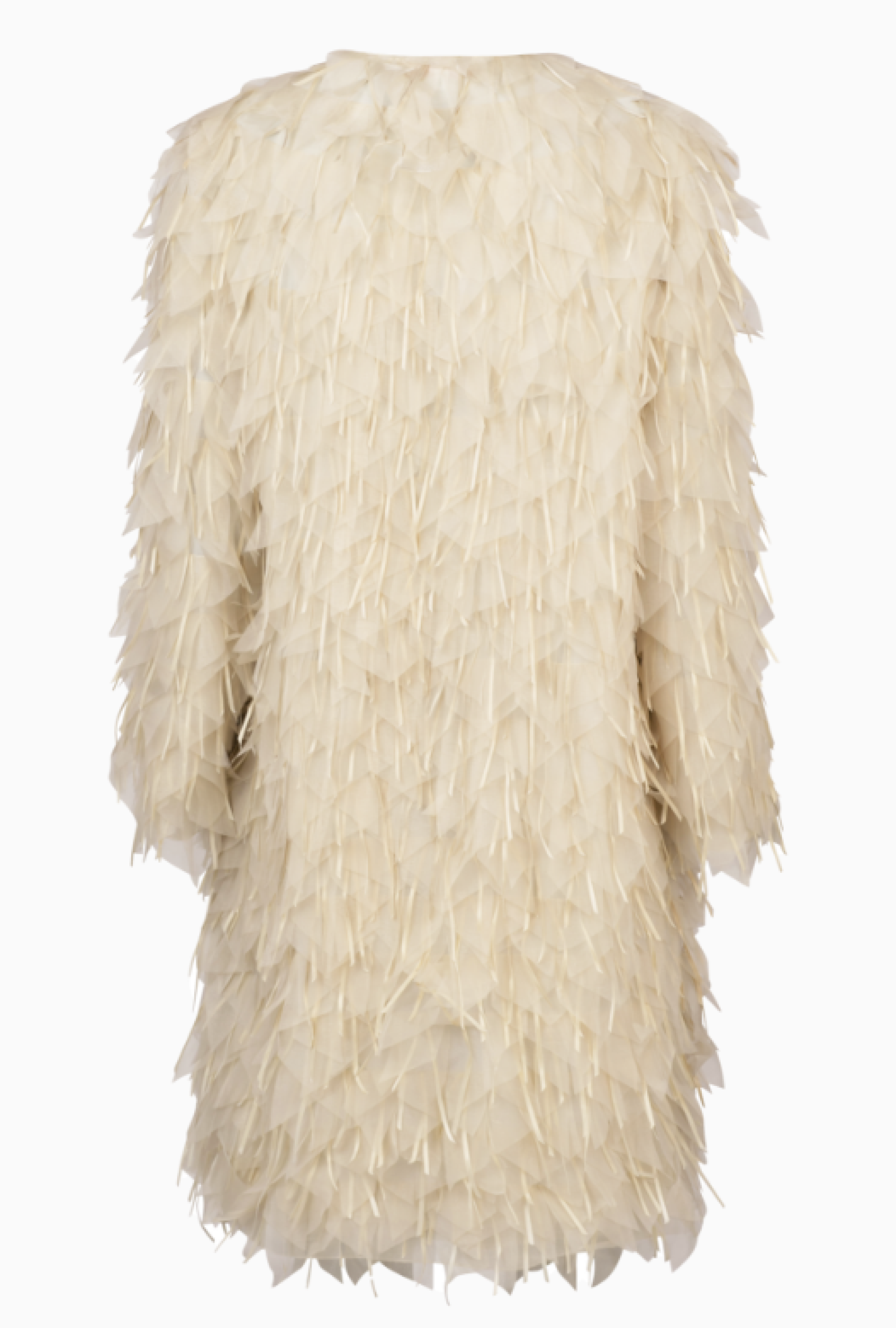 Cape Plumes Organza Circa 1993 Haute Couture