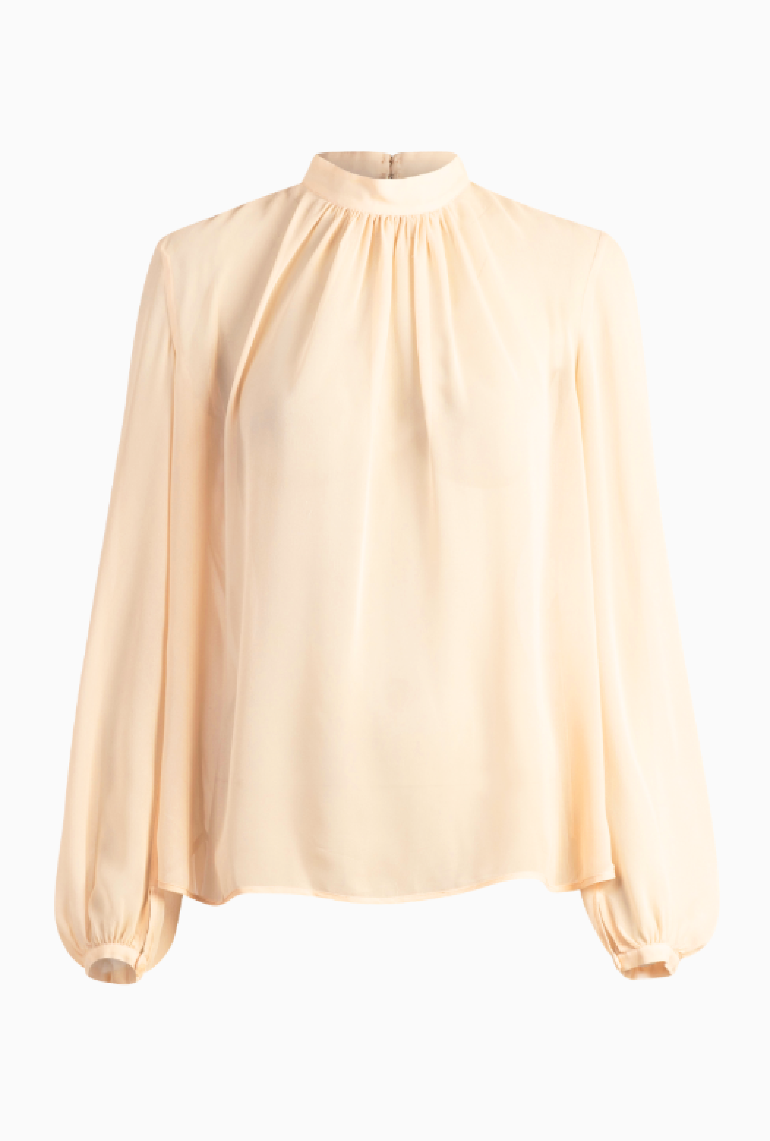 Top Nude Plissé En Voile