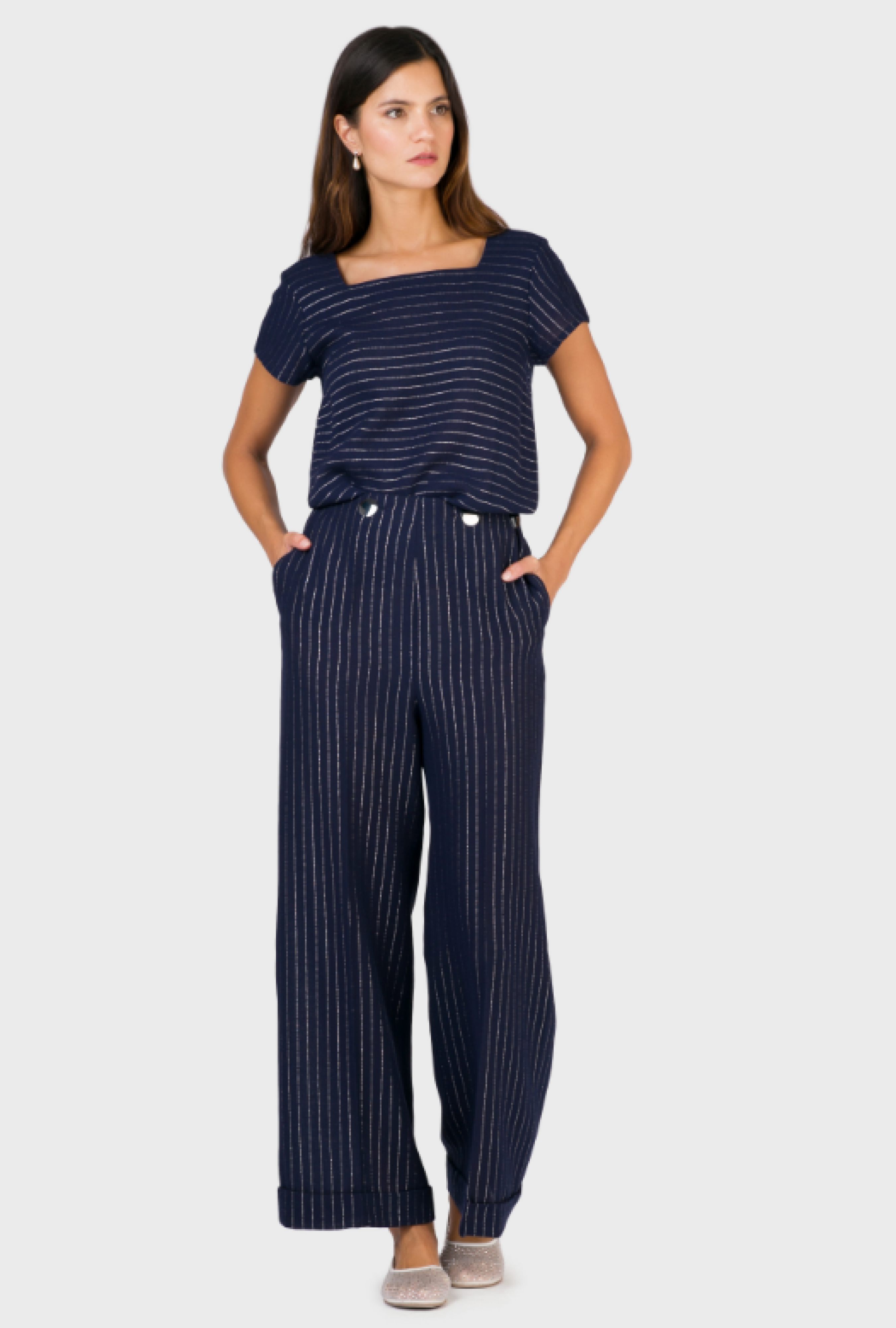 Ensemble Rayé Circa 1980