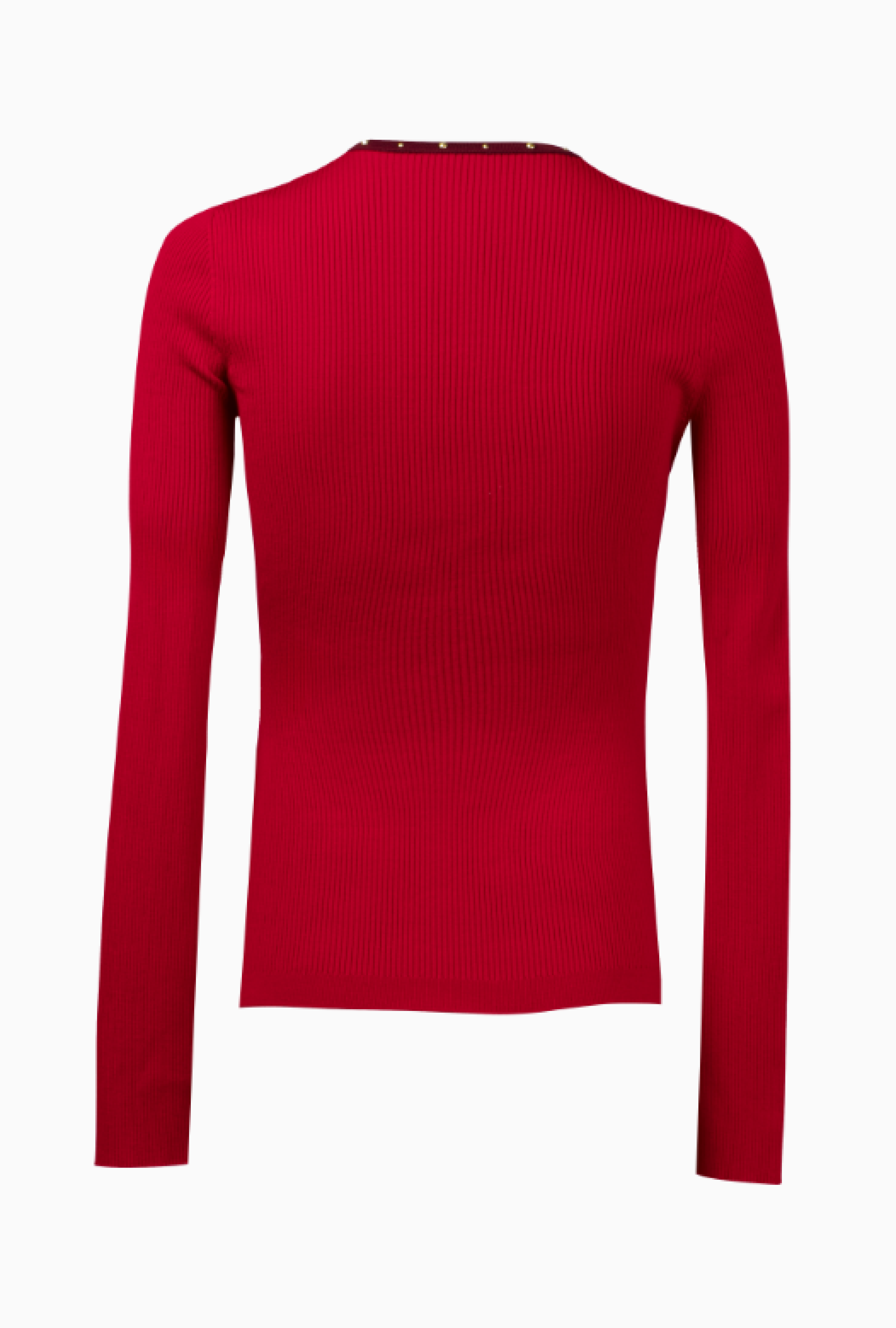Top Red Knit Henley