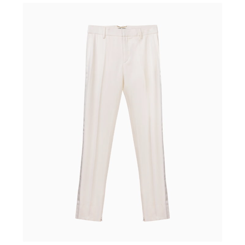 Pantalon Tailoring Blanc SS2022 par Anthony Vaccarello