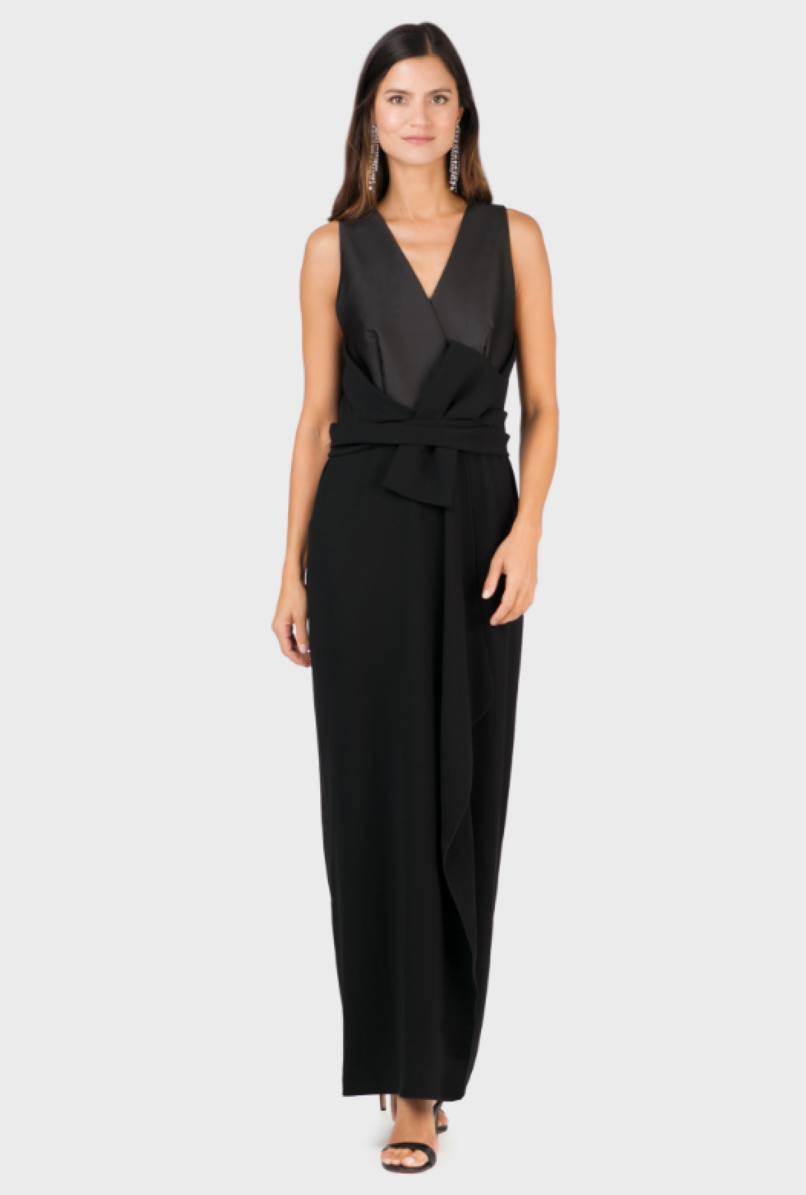 Robe Drapée Noire Circa 2010