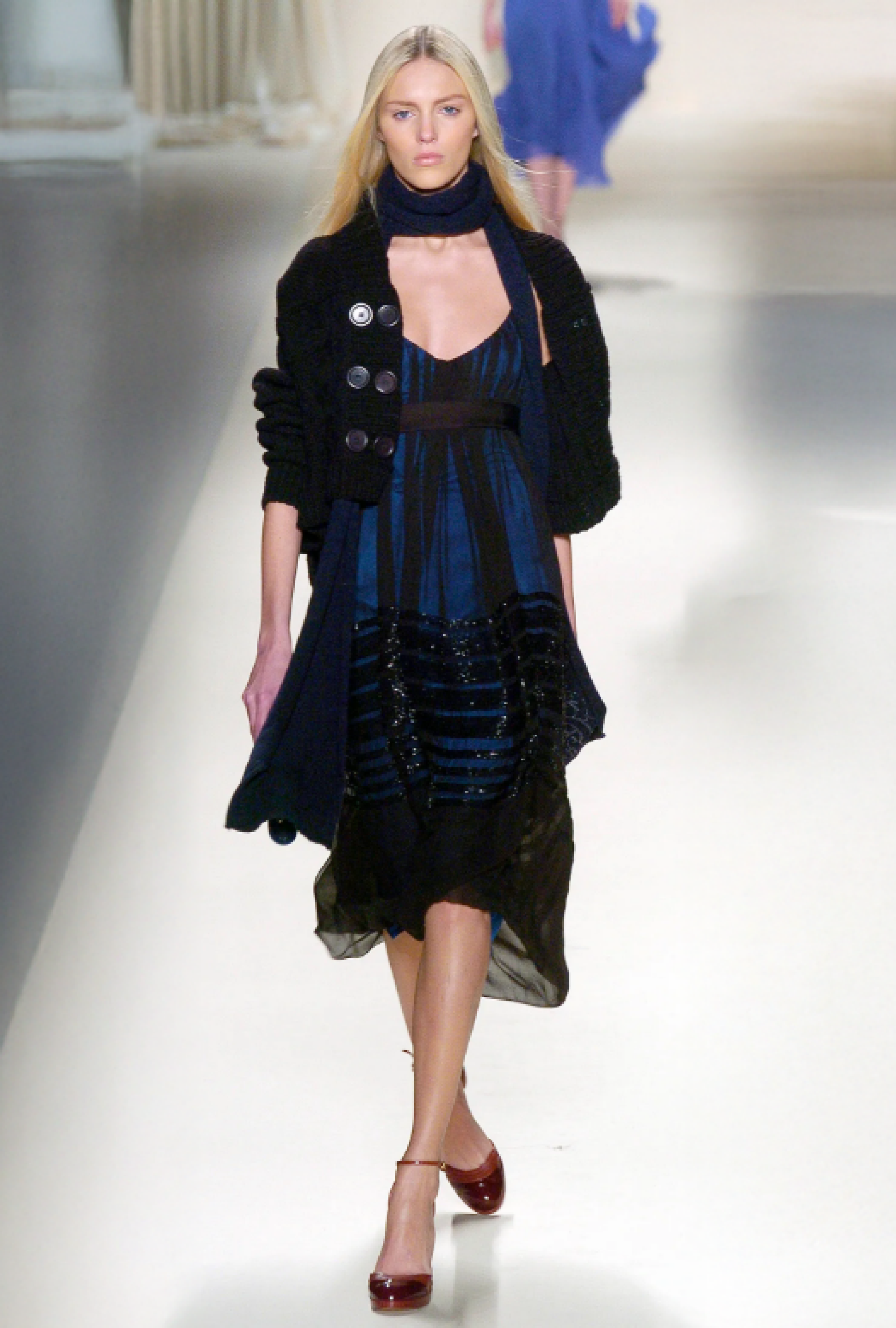 Robe Dark Blue Fw2005 By Phoebe Philo