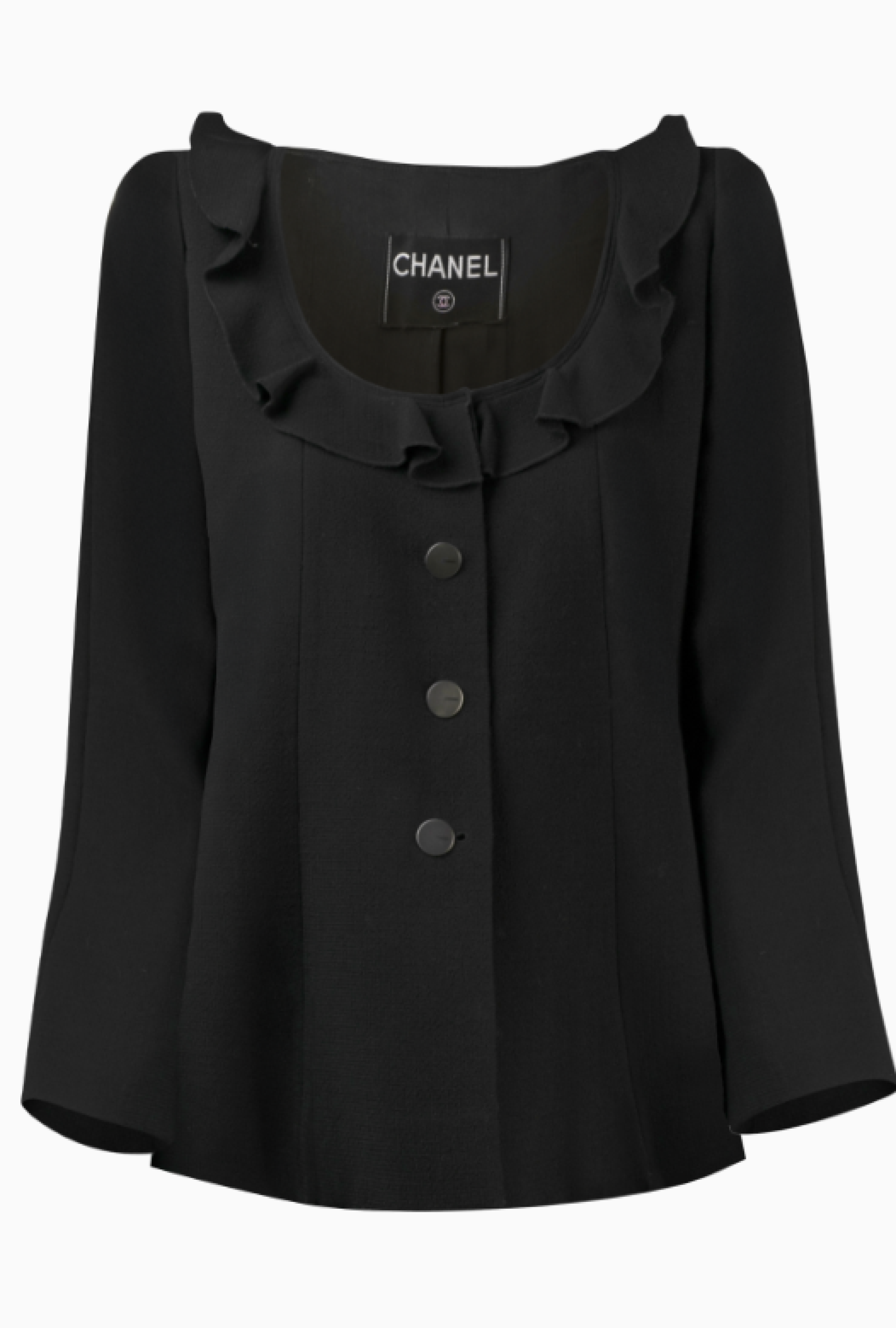 Veste Volant Noir FW1999 Par Karl Lagerfeld