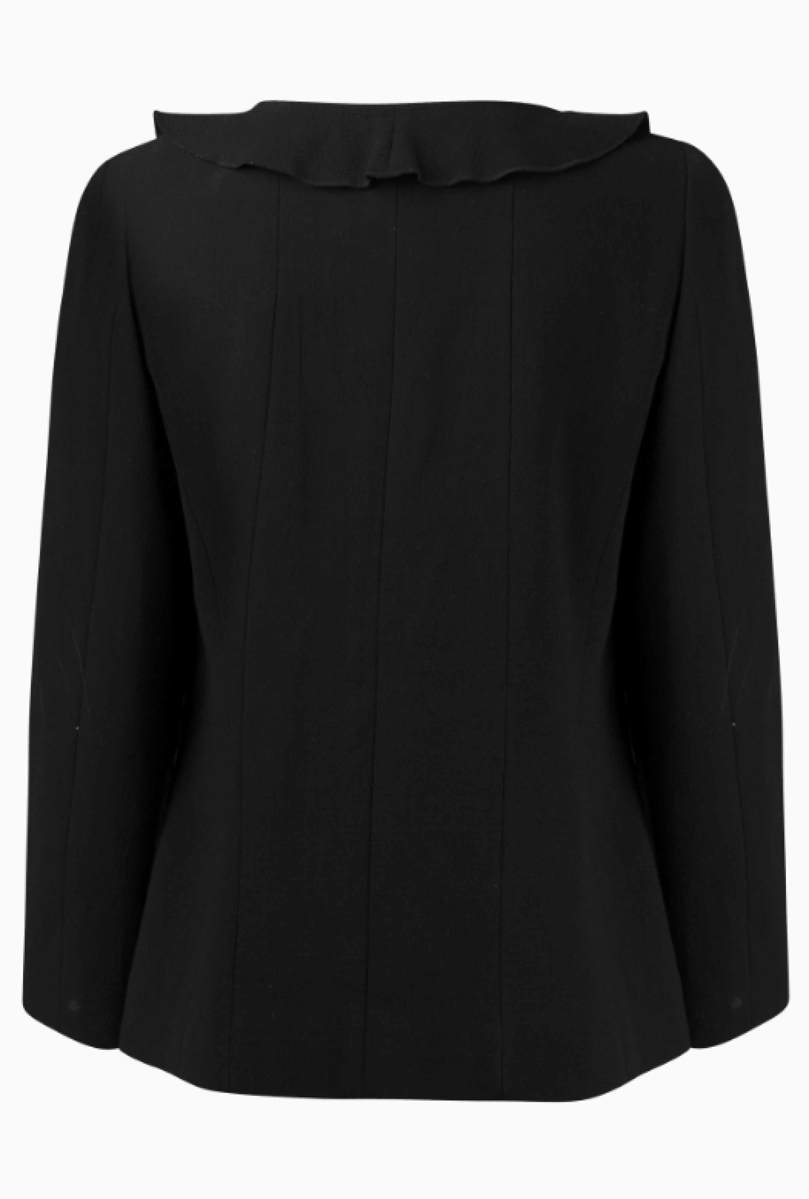 Veste Volant Noir FW1999 Par Karl Lagerfeld