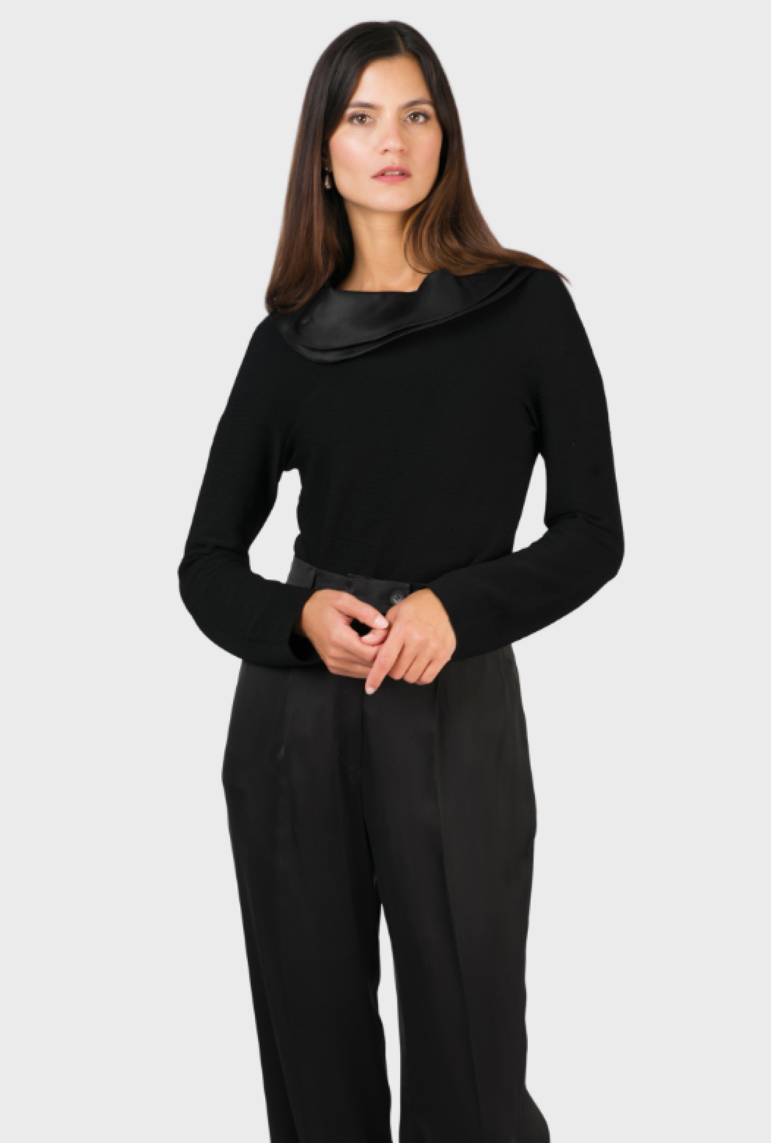 Top Col Bateau Satin FW2012