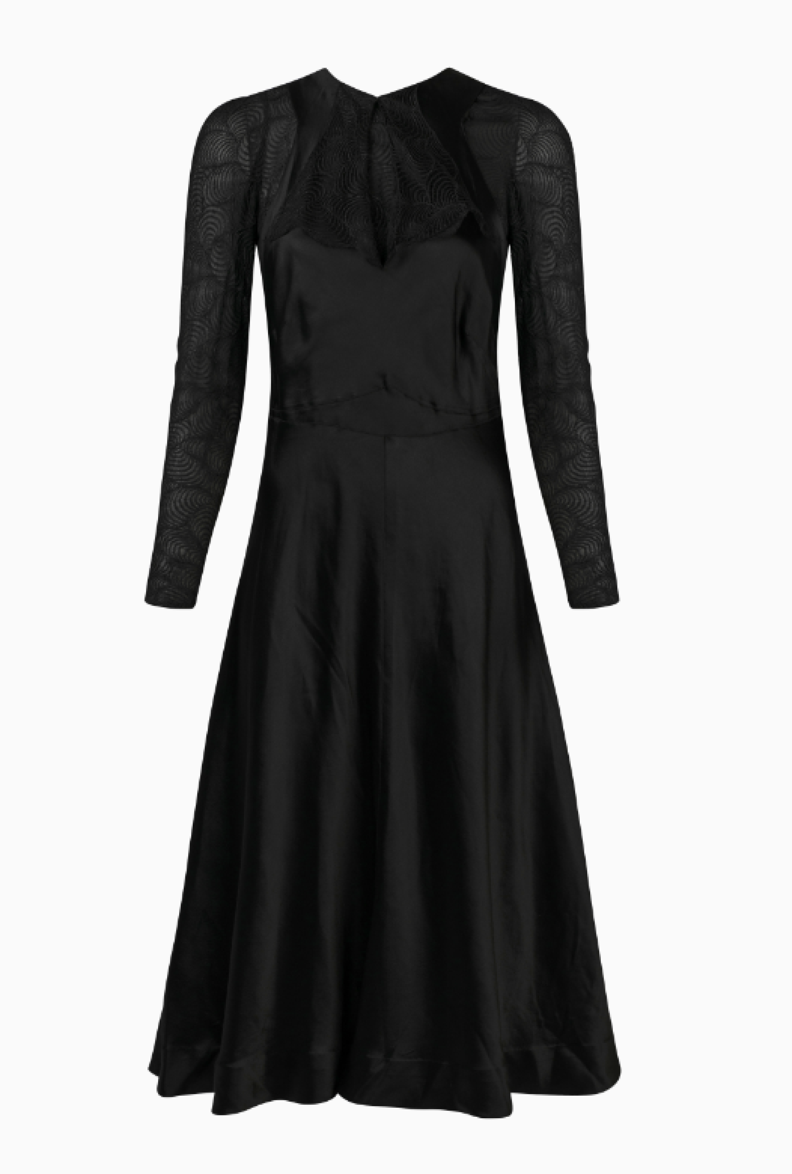 Robe Noir Sculptural Circa 1935