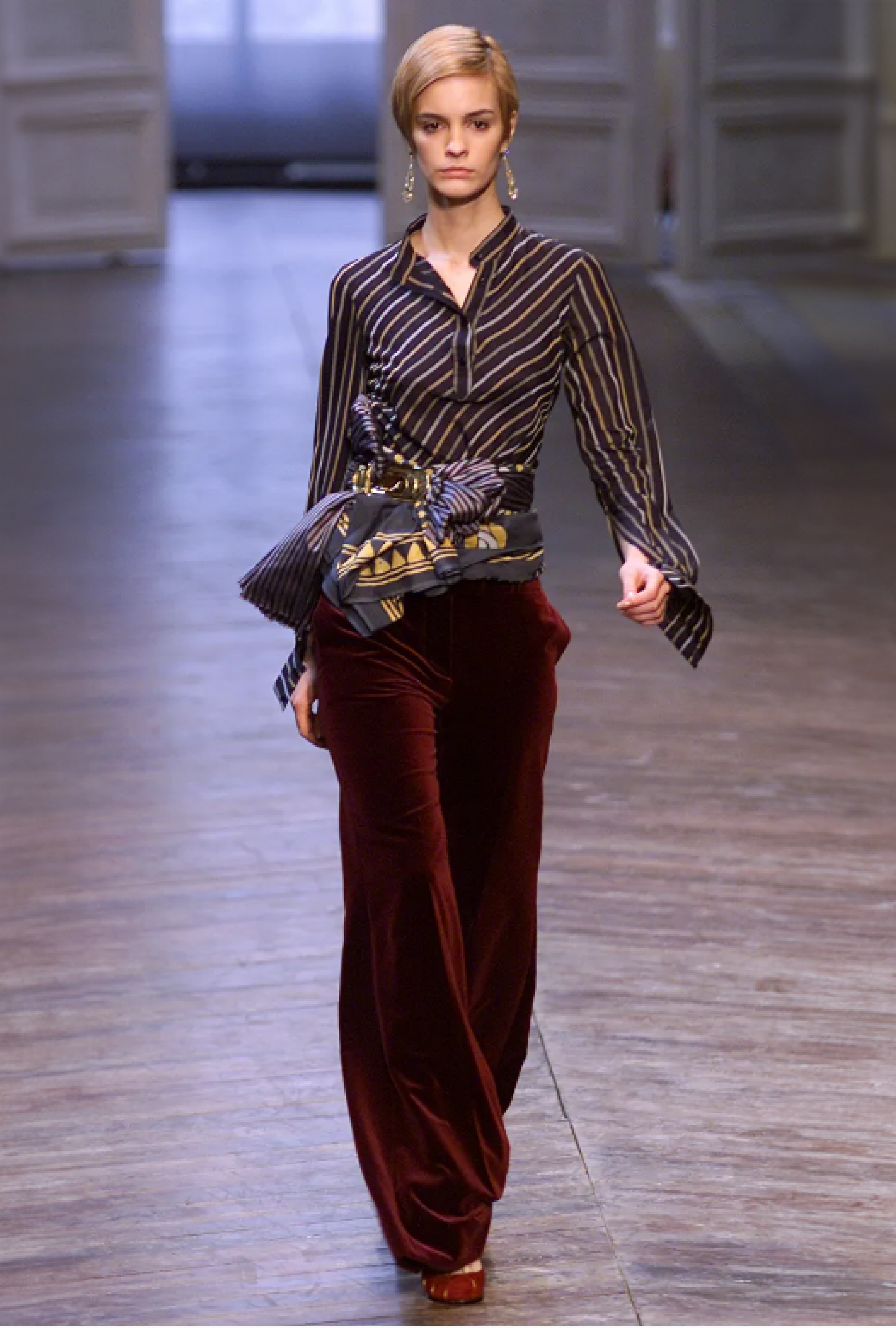 Chemise Stripes Fluid FW2002 By Phoebe Philo