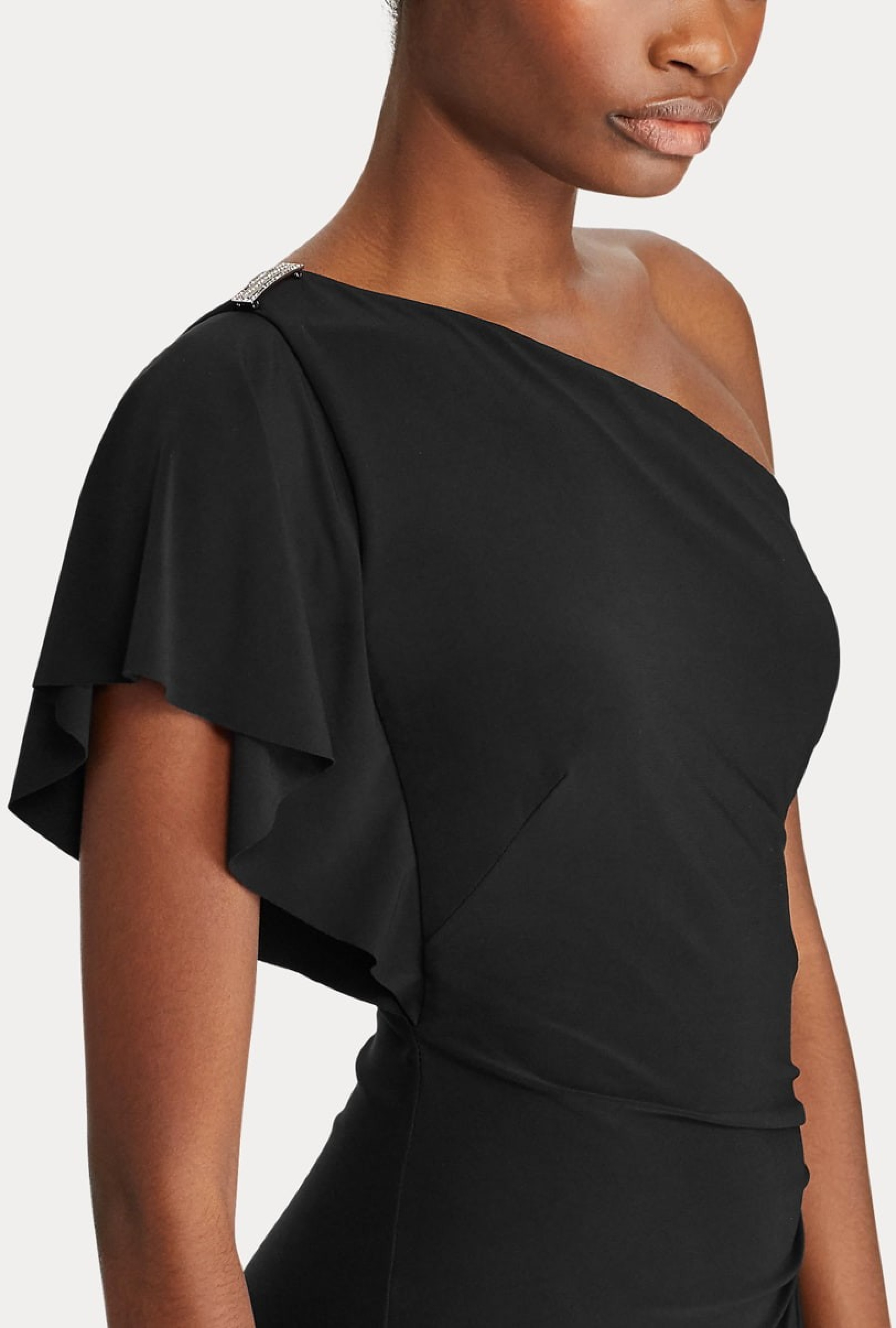 Robe  Asymétrique Broche