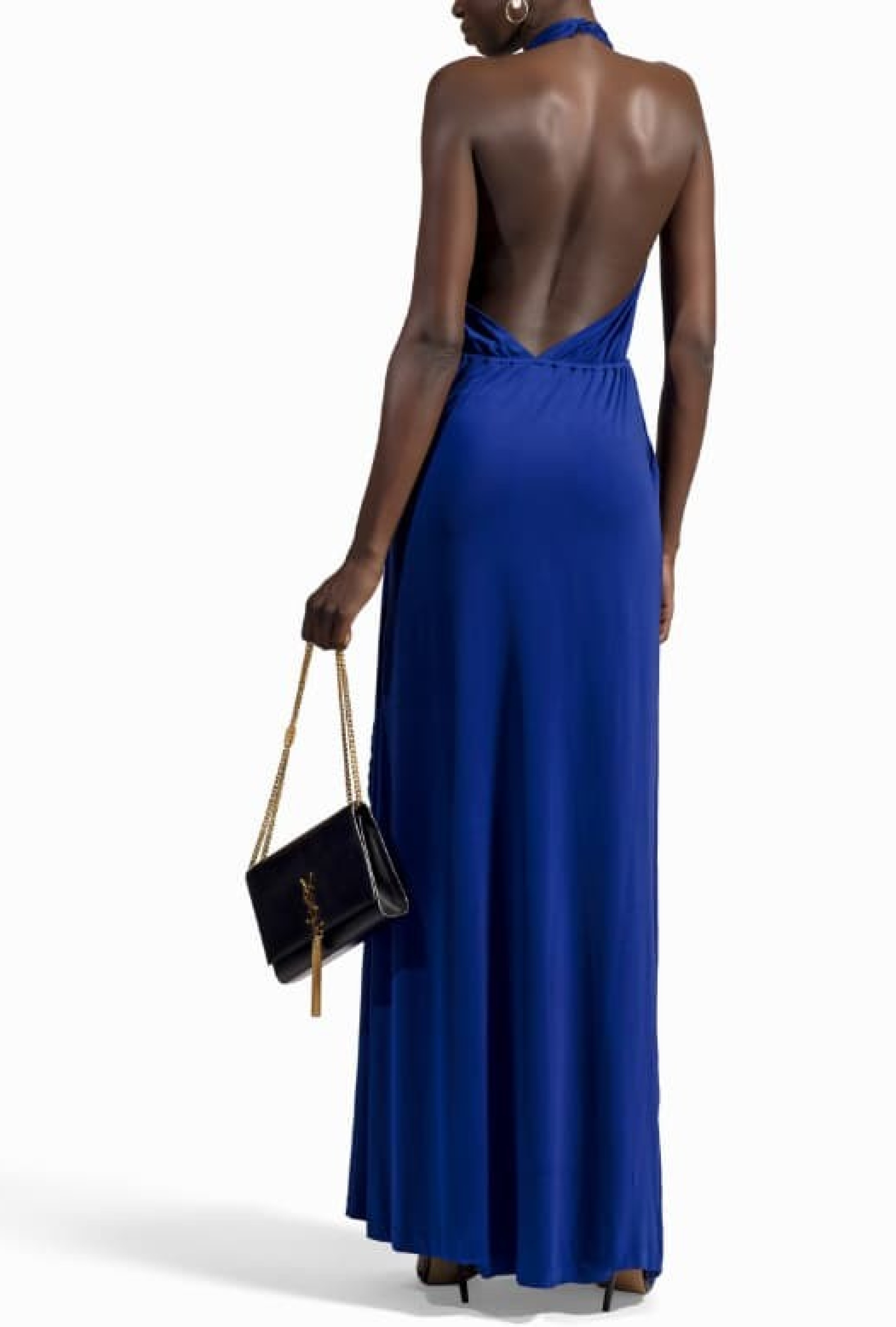 Robe Backless Bleu-Exclusivité web