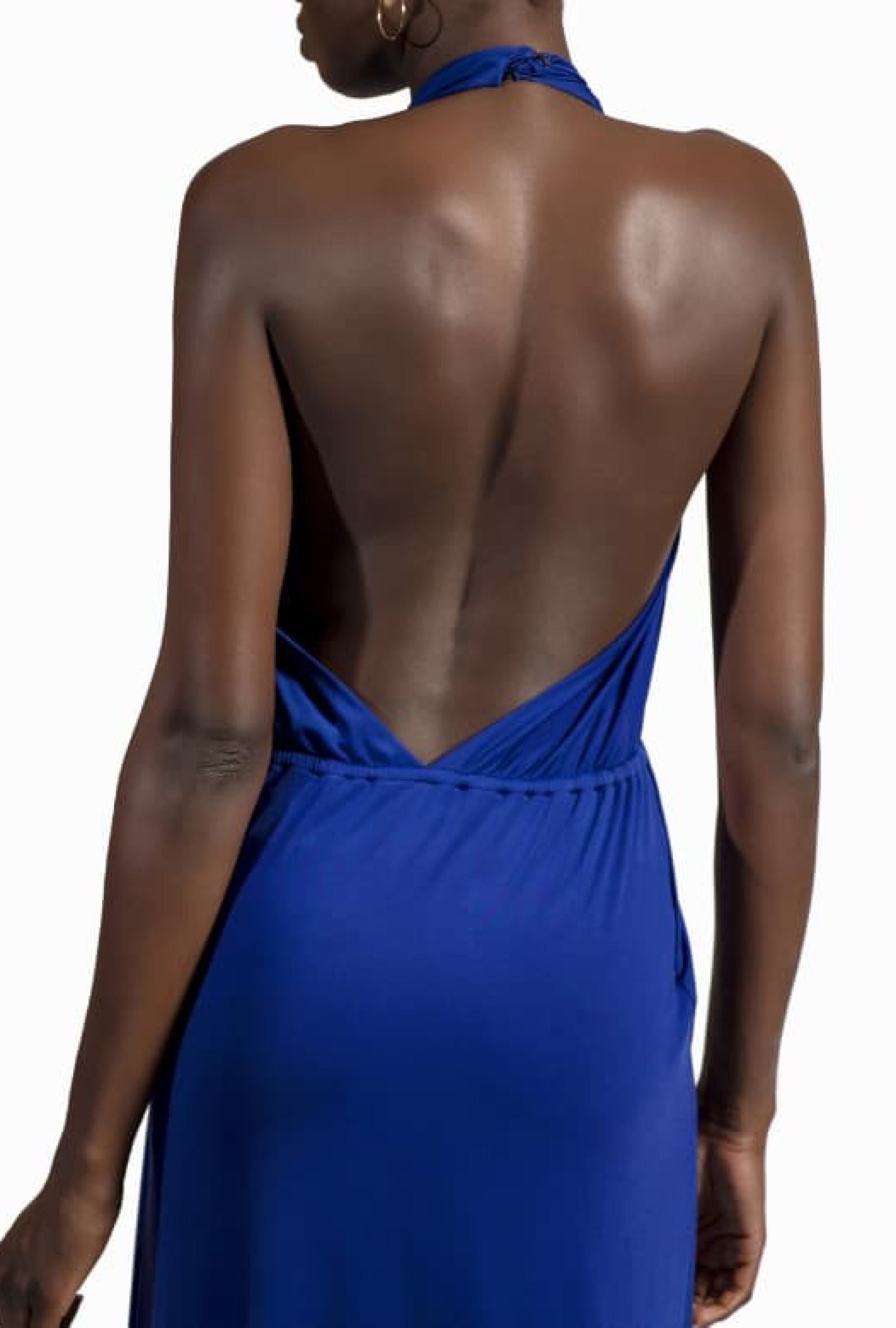 Robe Backless Bleu-Exclusivité web