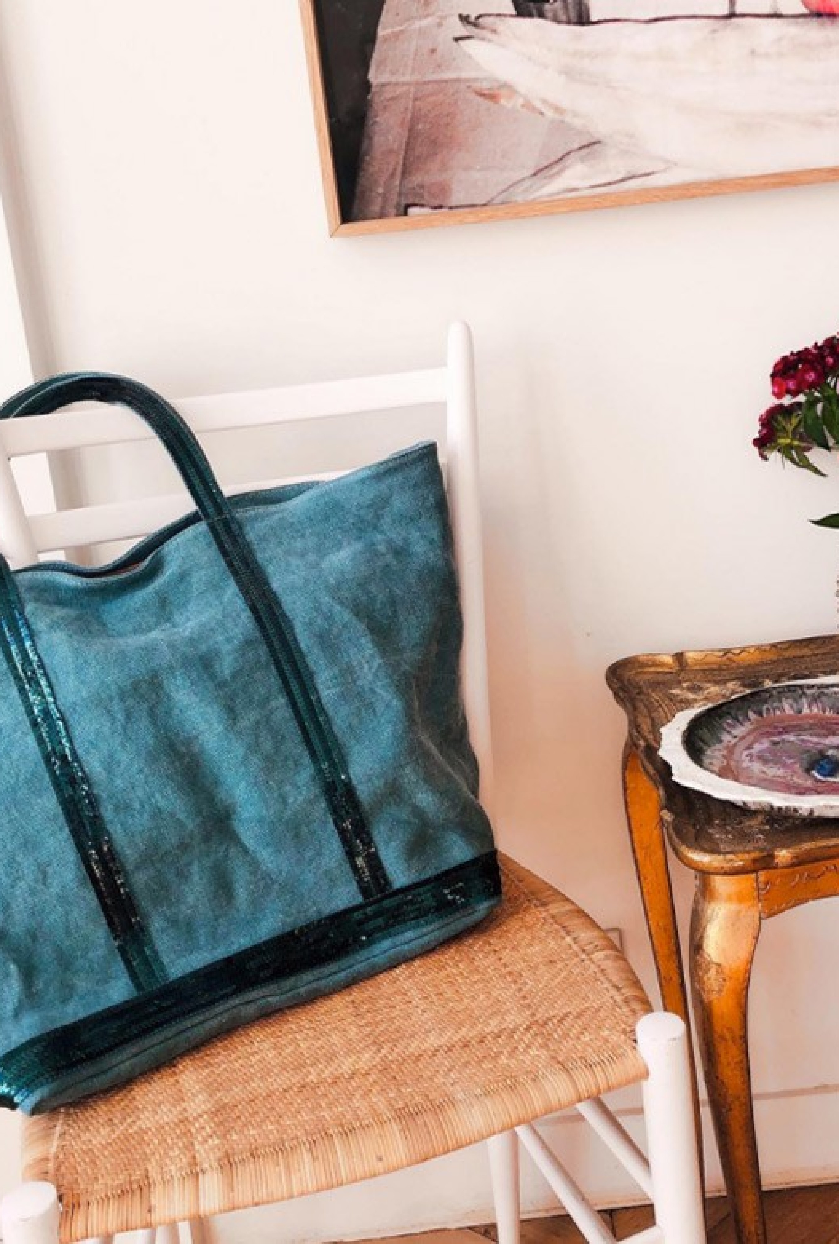 Cabas Sequin et Cuir