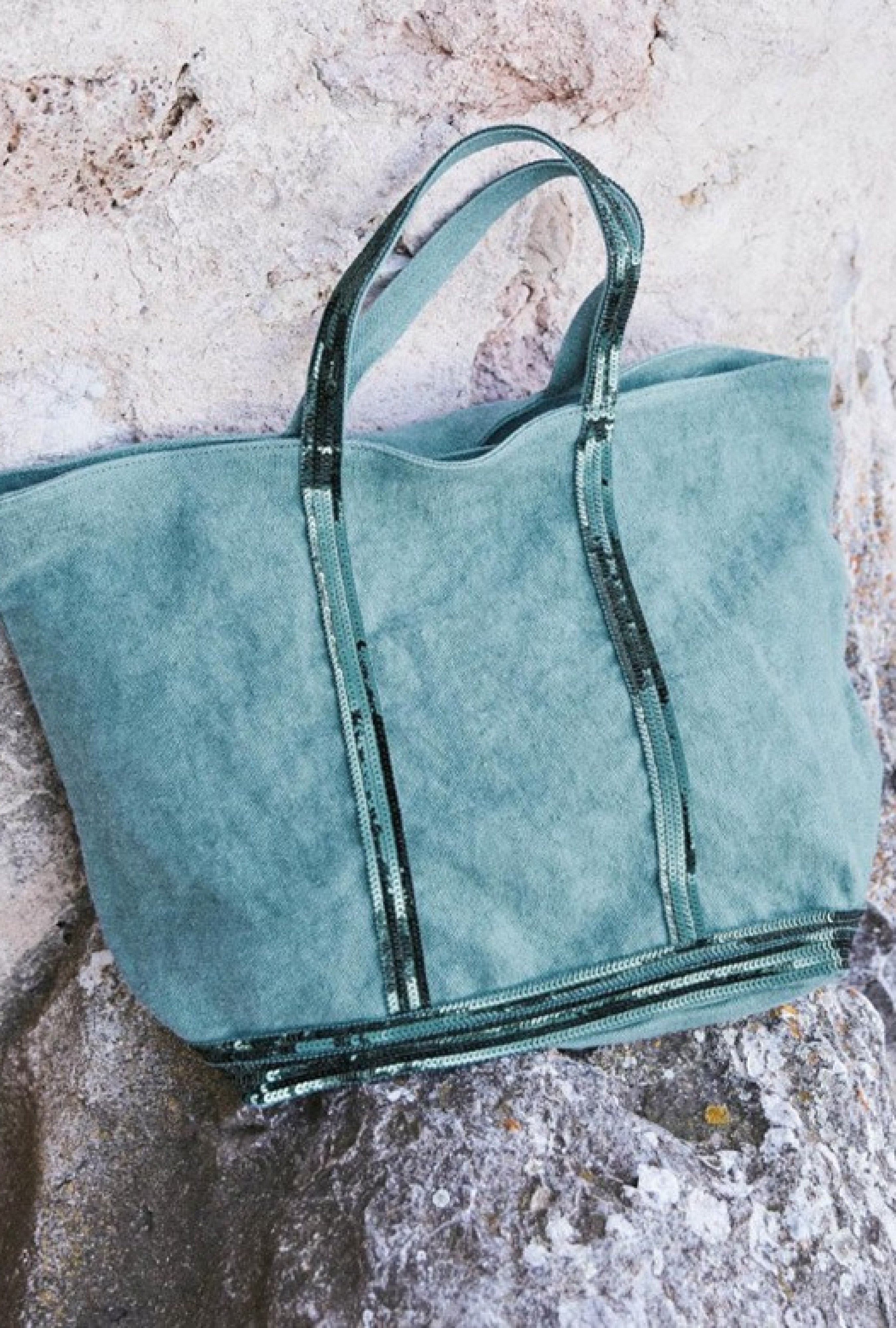 Cabas Sequin et Cuir