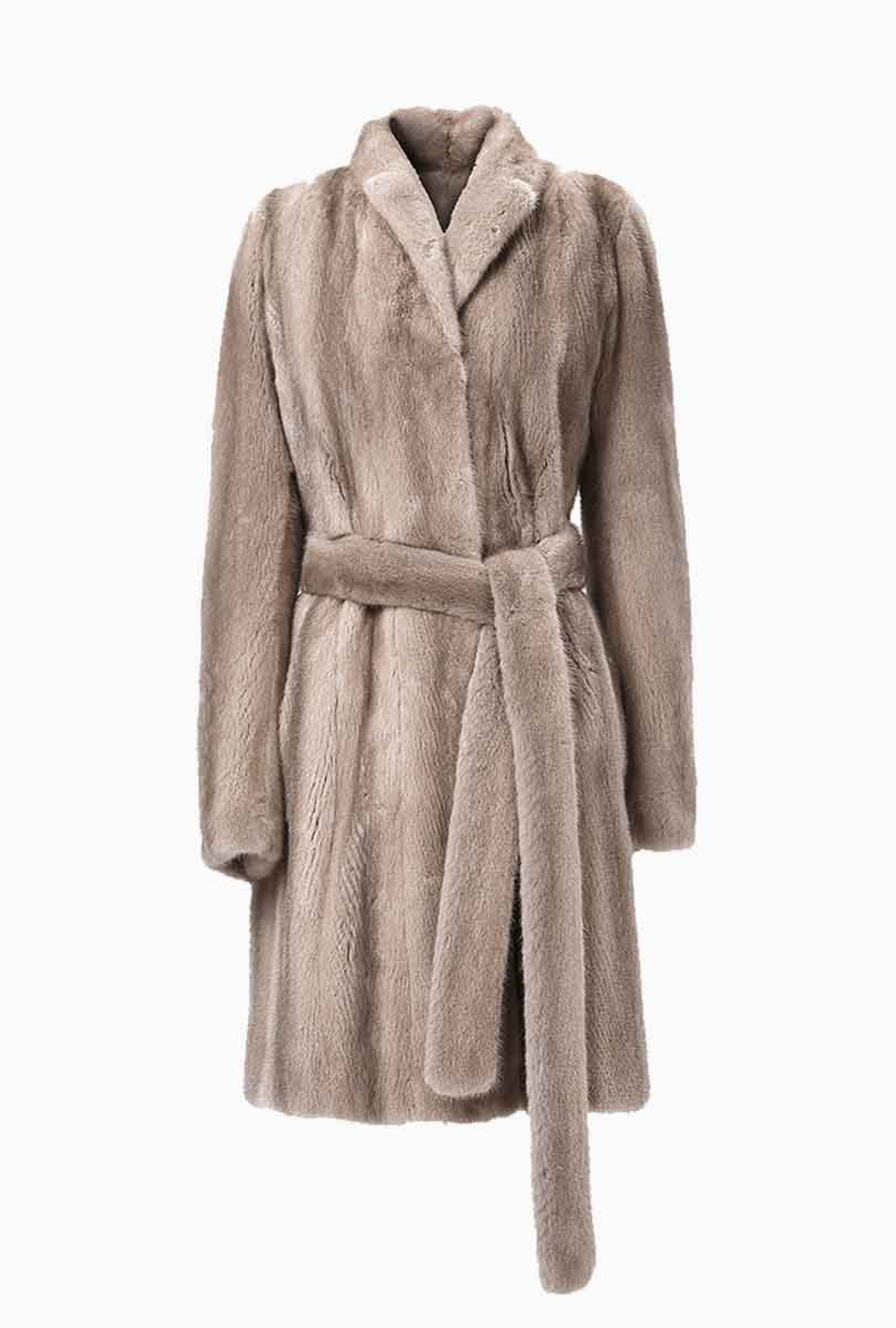 Manteau Fourrure Beige