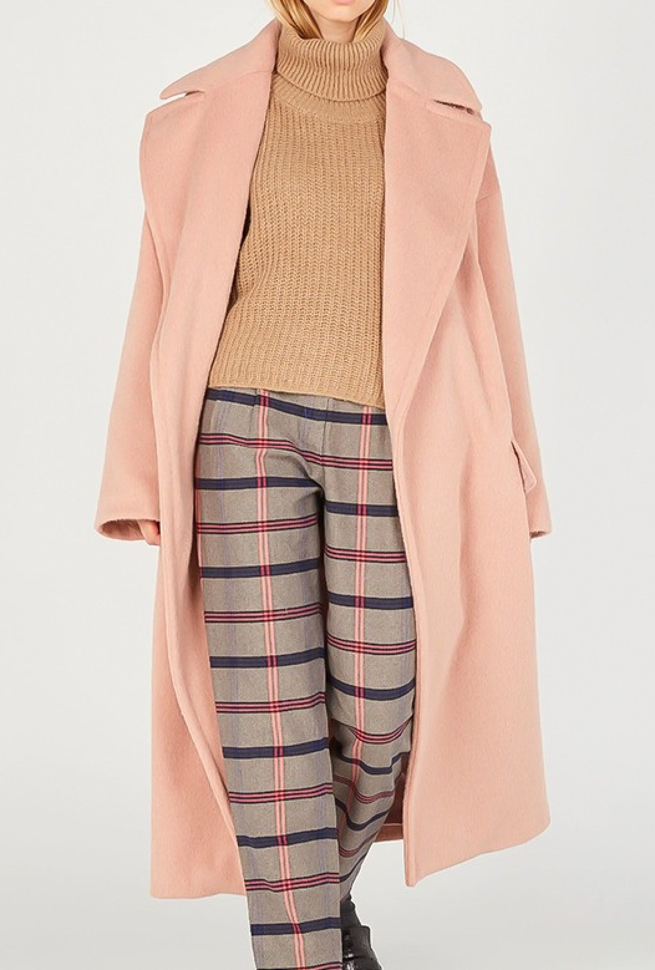 Manteau Col Tailleur Oversize