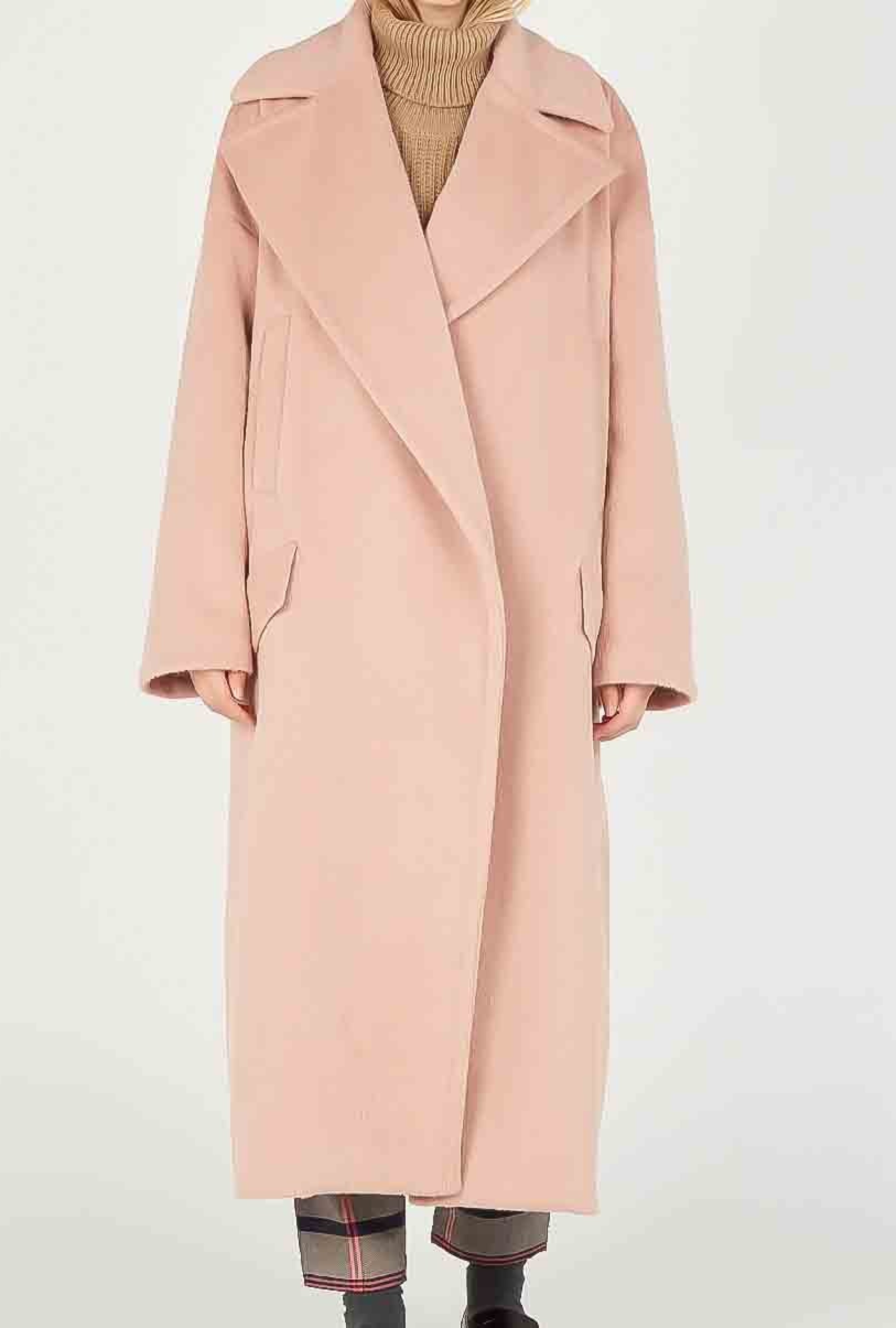 Manteau Col Tailleur Oversize