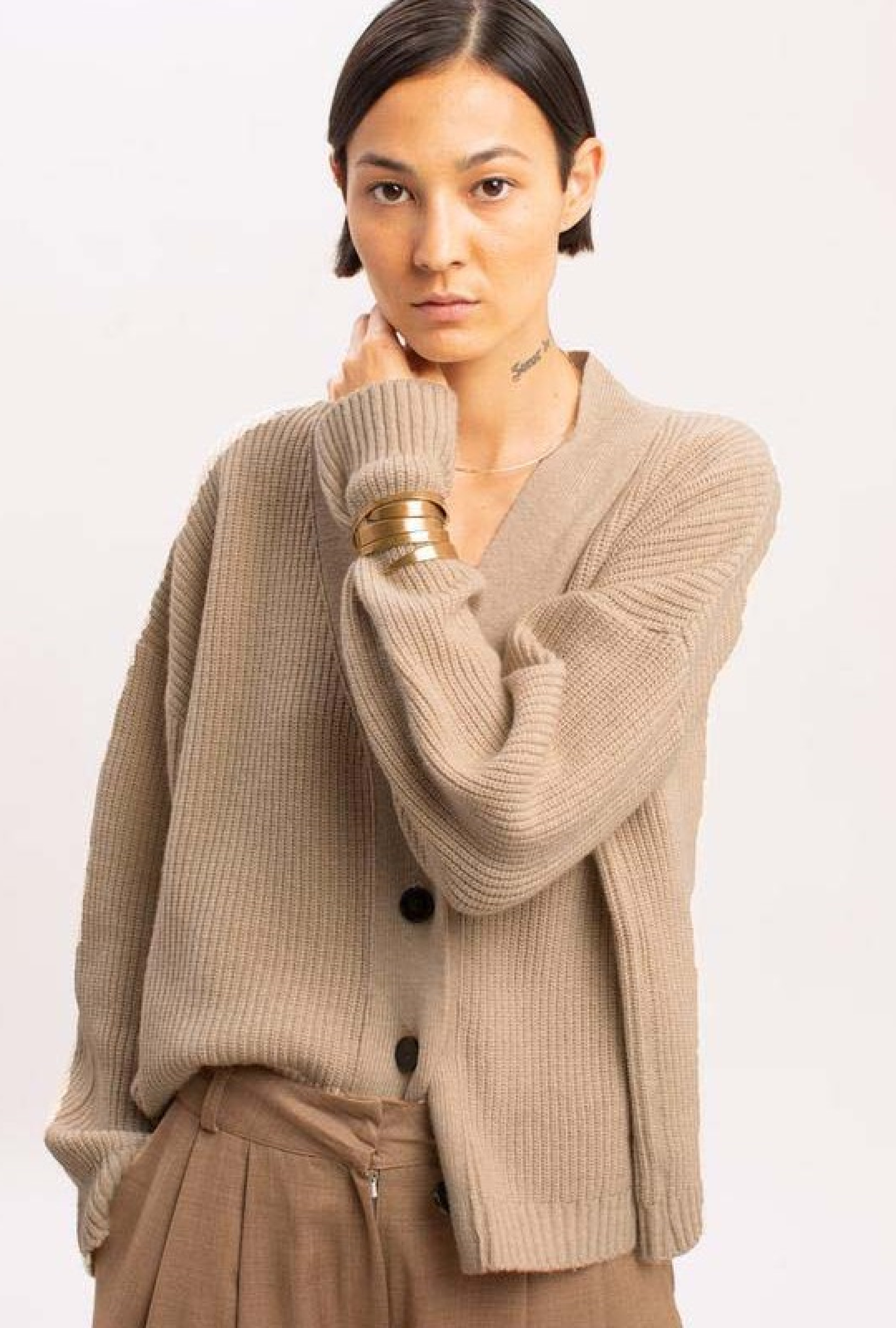 Gilet Laine Côtelée