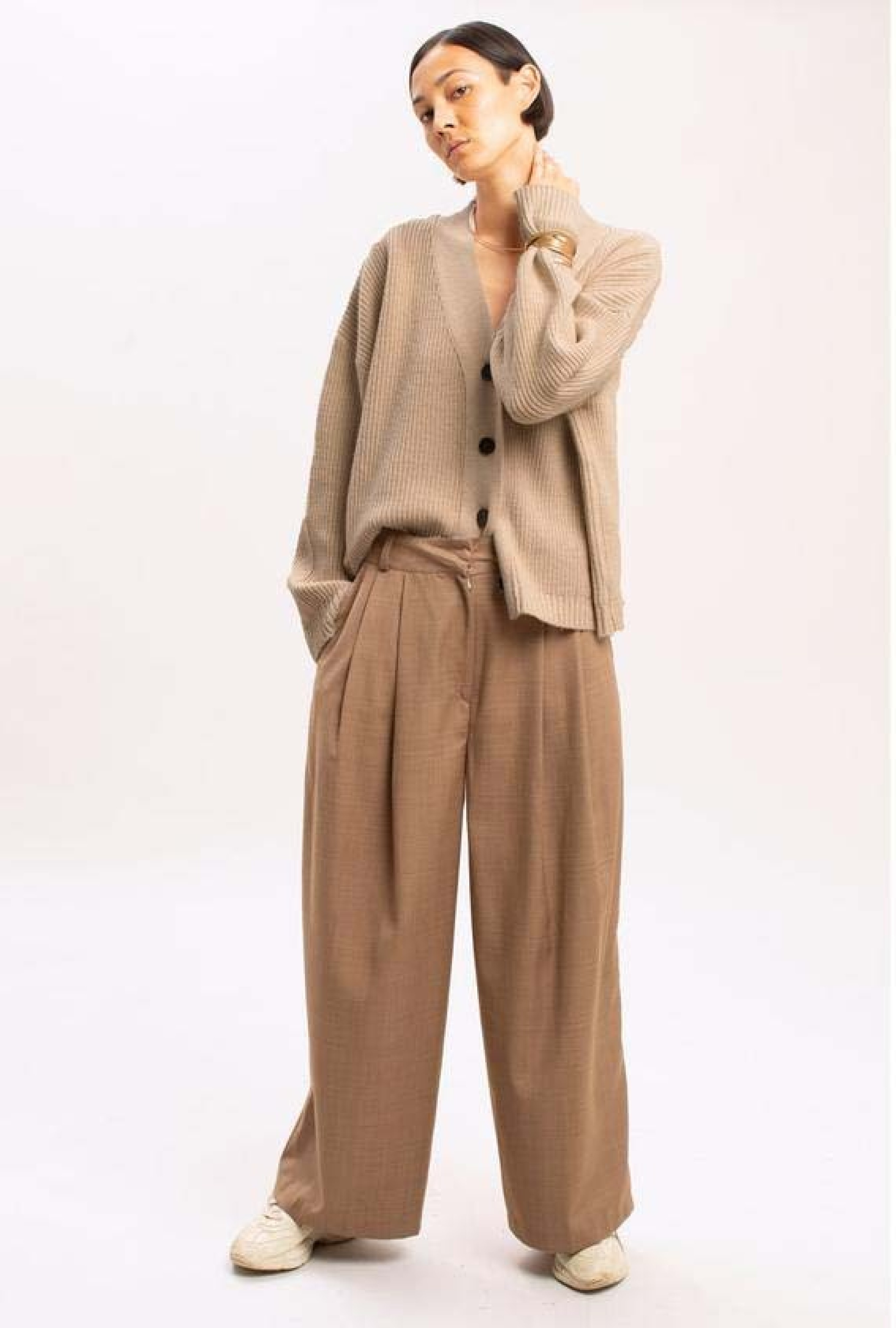 Gilet Laine Côtelée